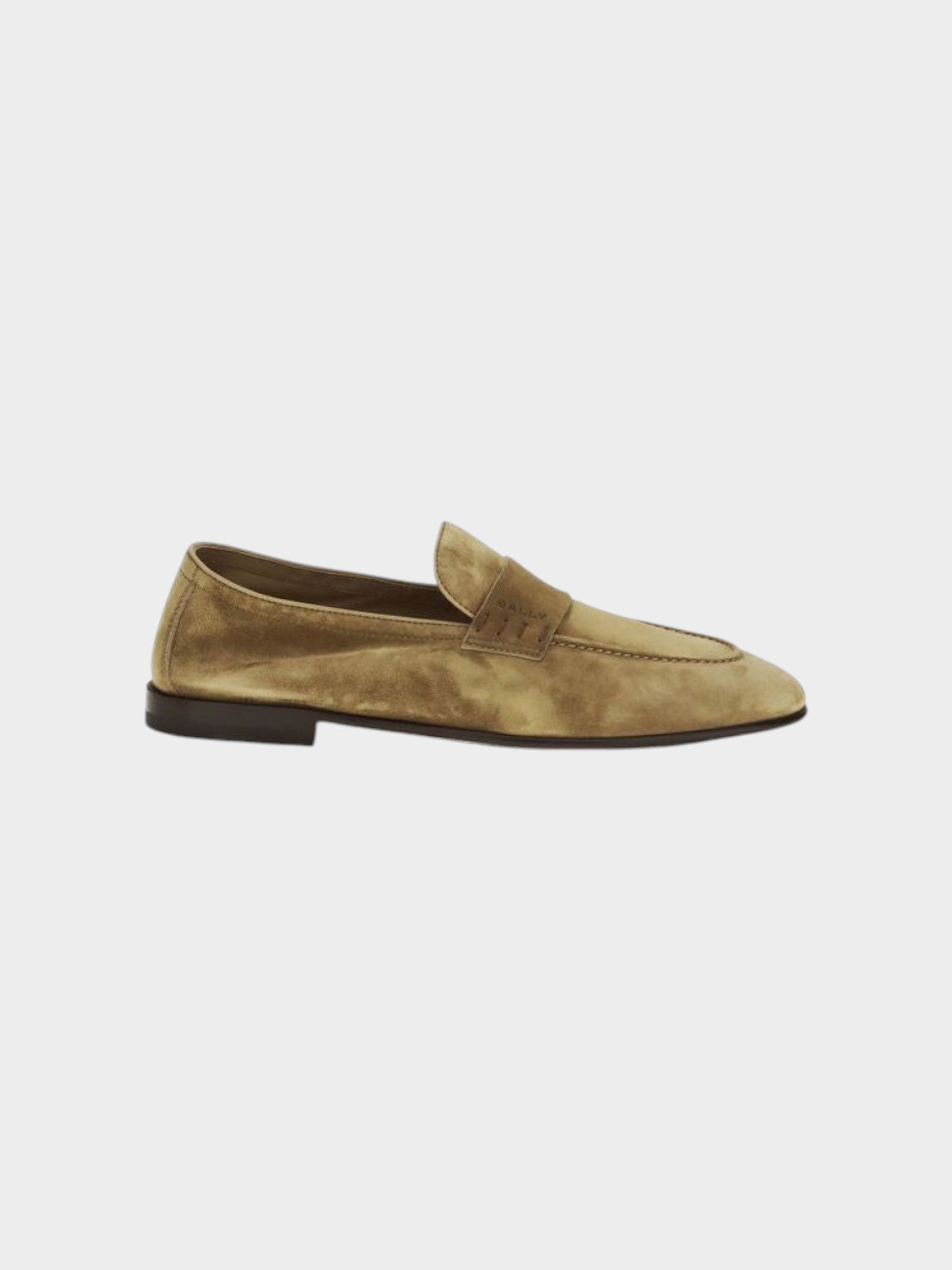 Bally Beige Calf Leather Bos Taurus Slip-On Loafers