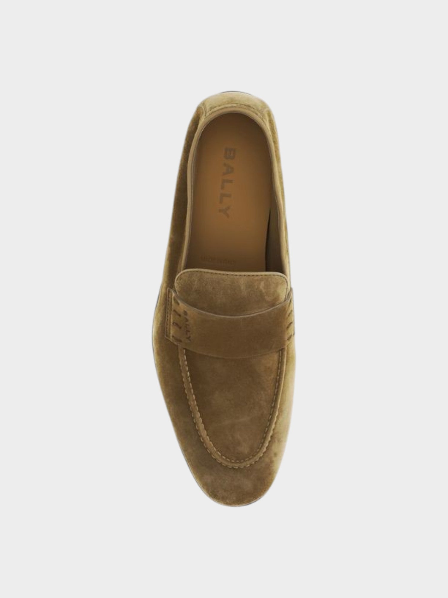 Bally Beige Calf Leather Bos Taurus Slip-On Loafers-thumbmail-4