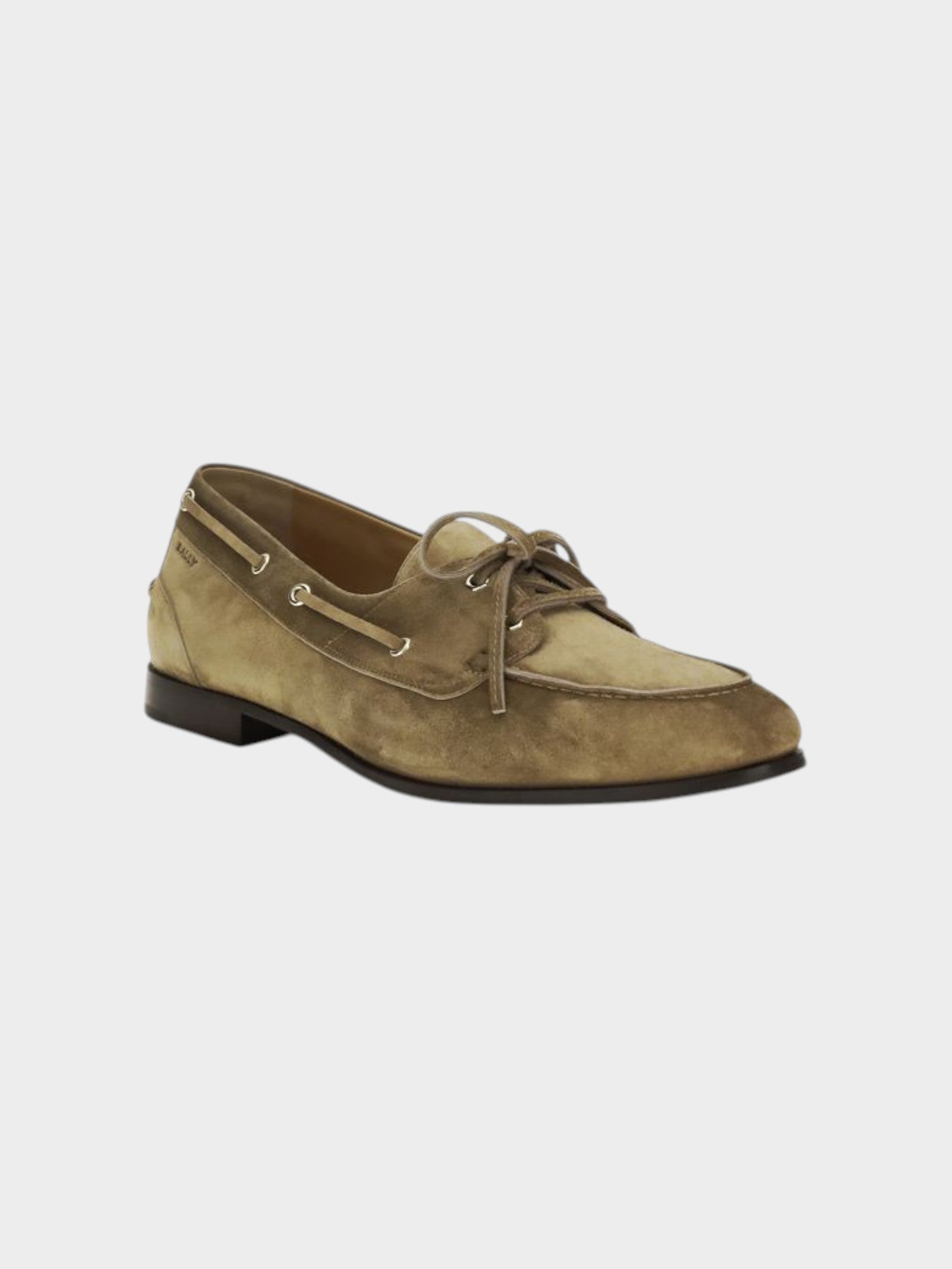 Bally Beige Buffalo Leather Slip-On Loafers-thumbmail-2