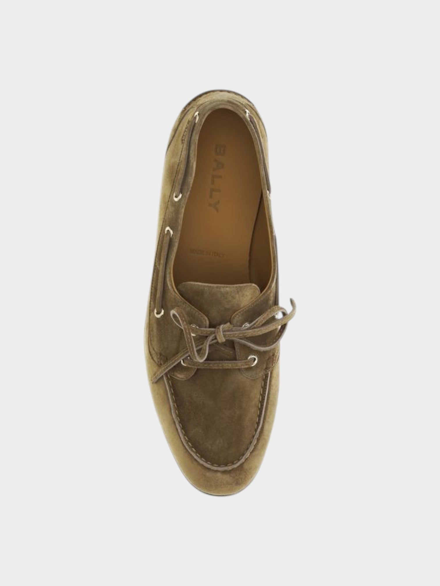 Bally Beige Buffalo Leather Slip-On Loafers-thumbmail-4