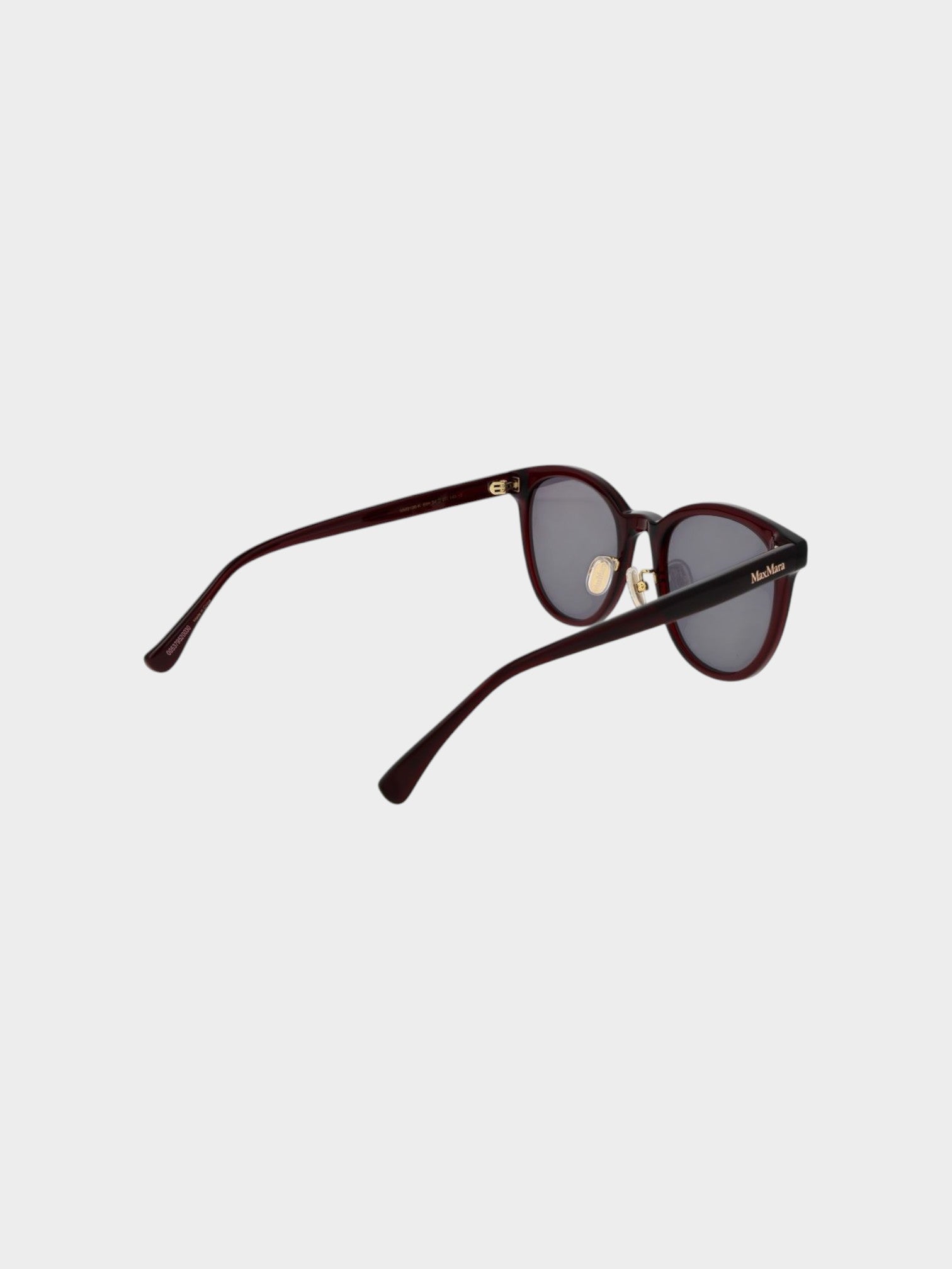 Max Mara Burgundy Acetate Sunglasses-thumbmail-3