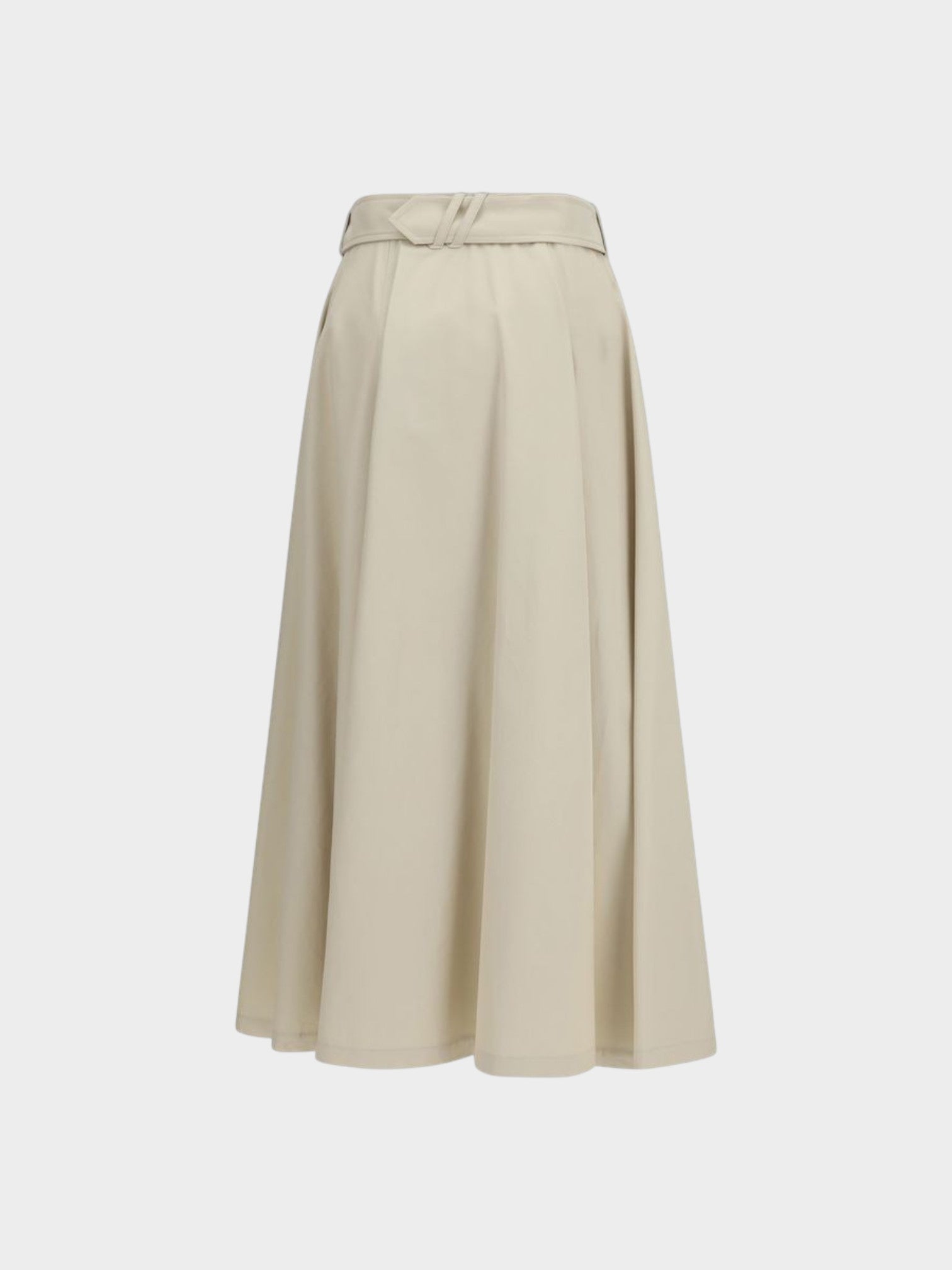 Burberry Beige Cotton Midi Skirt-thumbmail-2