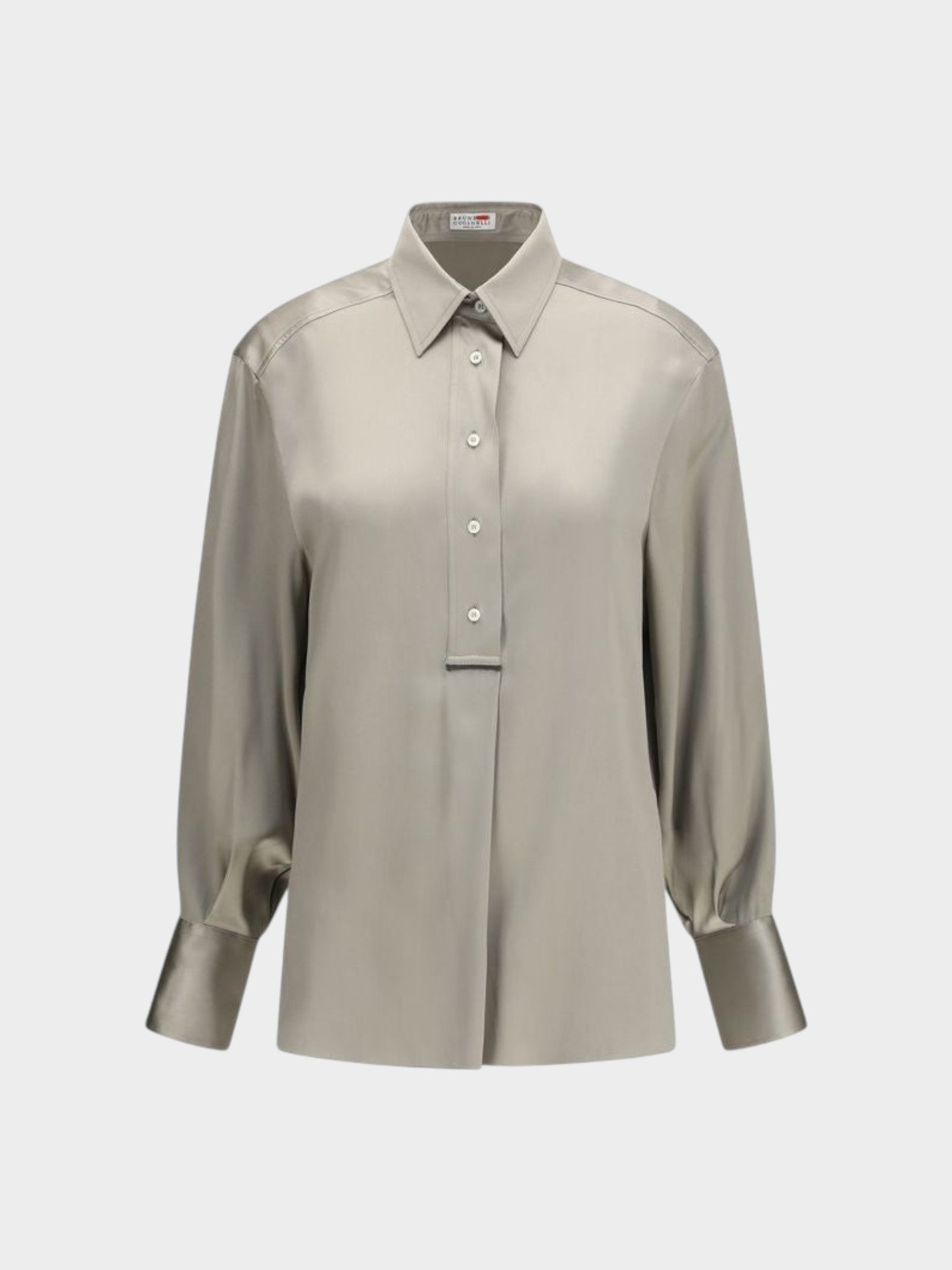 Brunello Cucinelli Bicolor Silk Shirt
