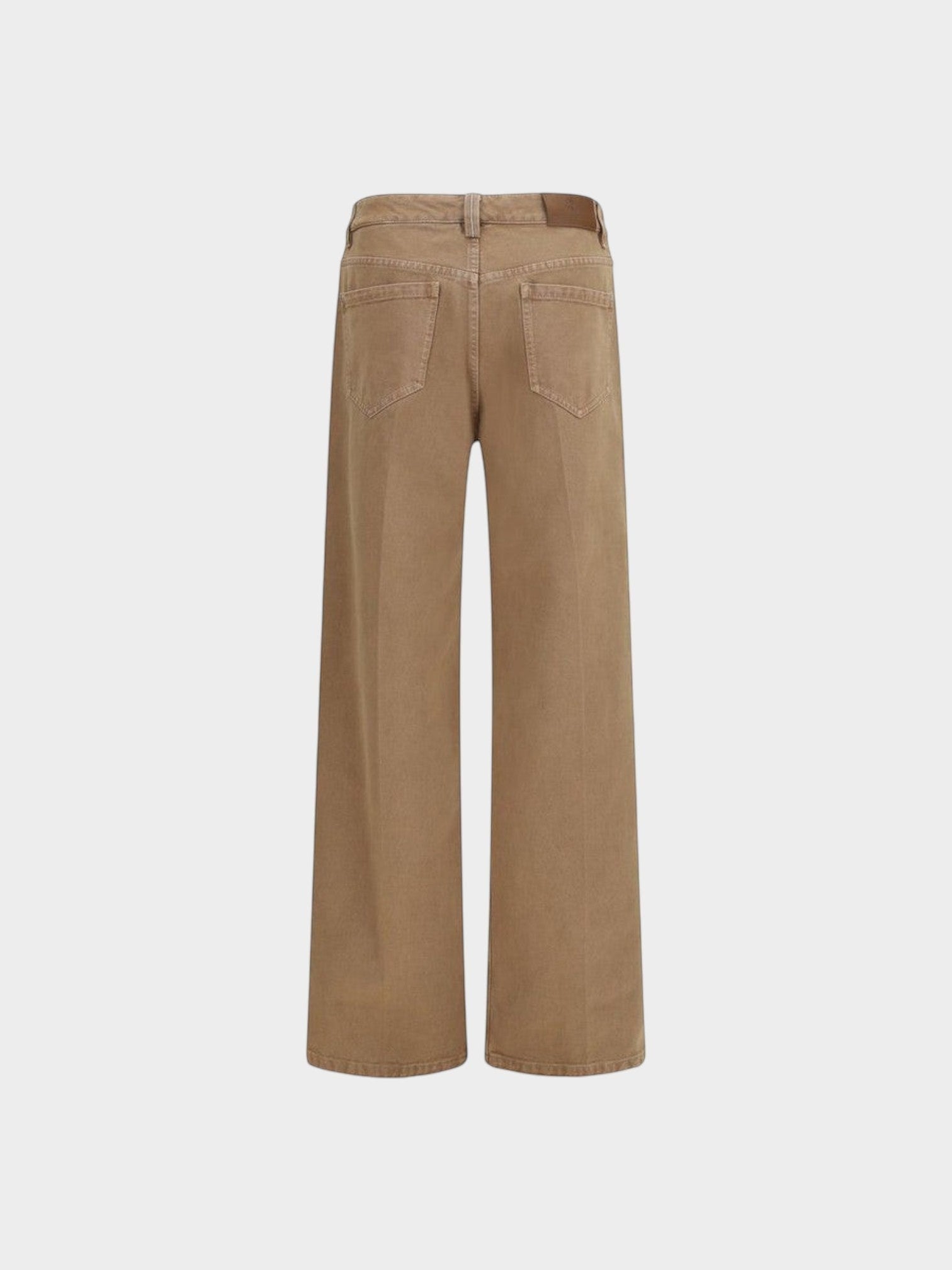Brunello Cucinelli Brown Cotton Straight-Leg Jeans-thumbmail-2