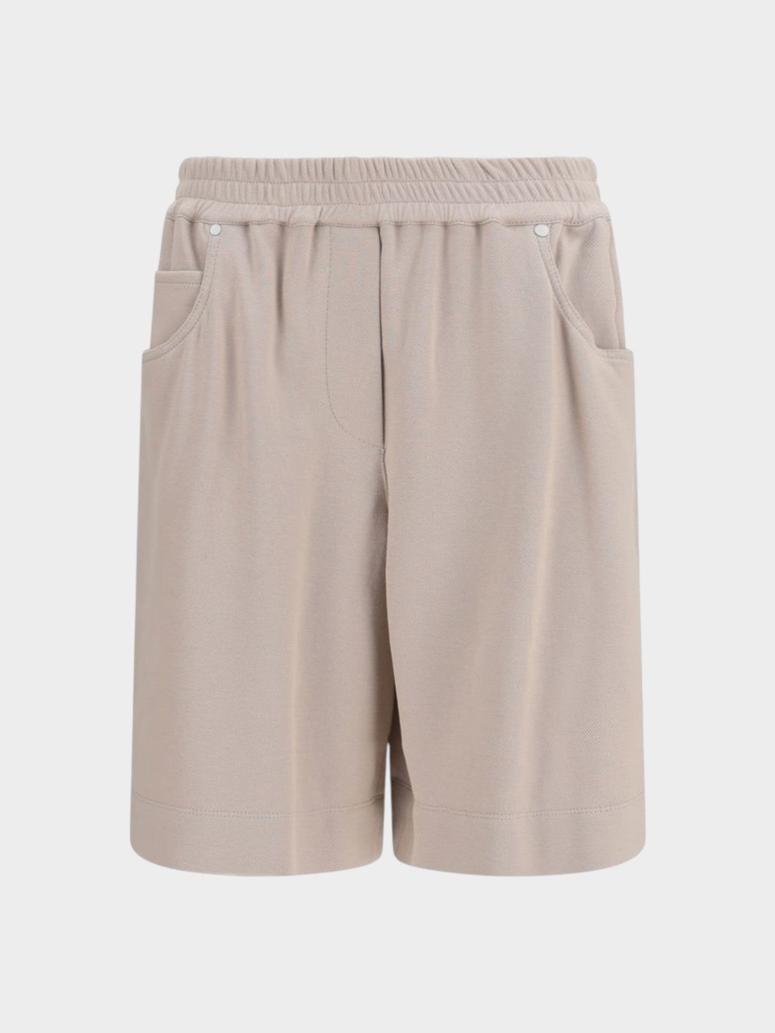 Brunello Cucinelli Beige Cotton Bermuda Shorts