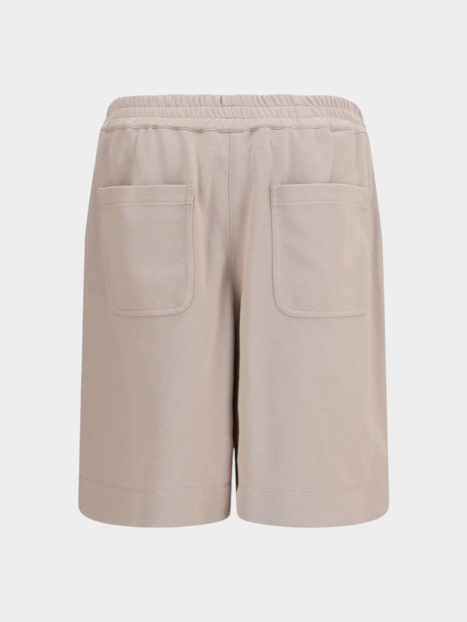 Brunello Cucinelli Beige Cotton Bermuda Shorts-thumbmail-2