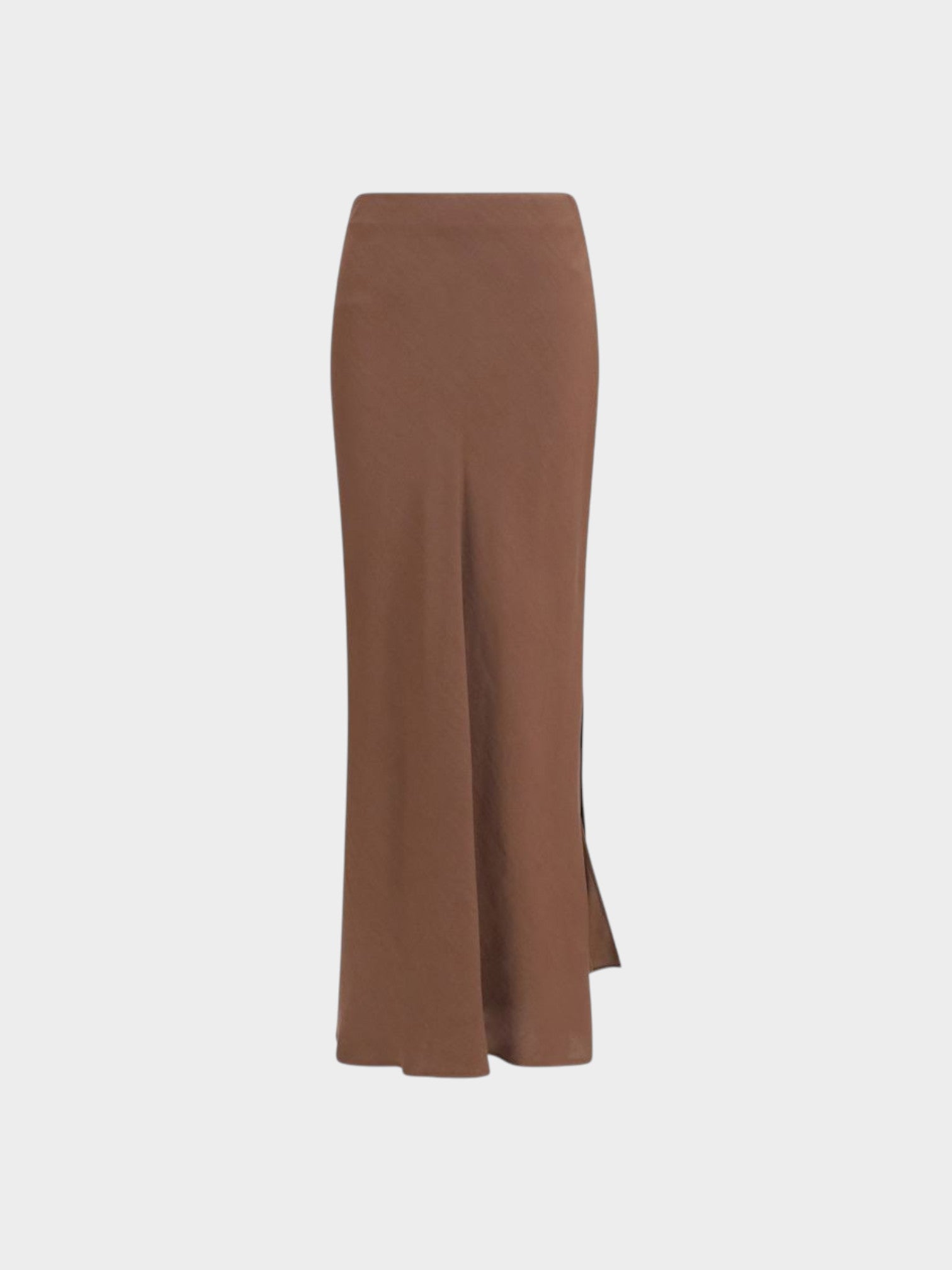 Brunello Cucinelli Brown Viscose Long Skirt