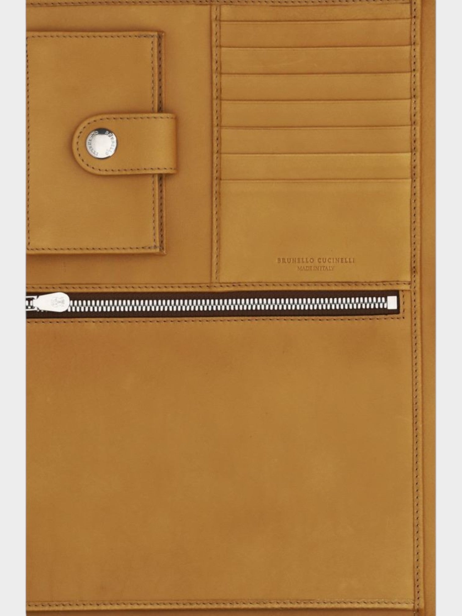 Brunello Cucinelli Brown Calf Leather Bos Taurus Wallet-thumbmail-4