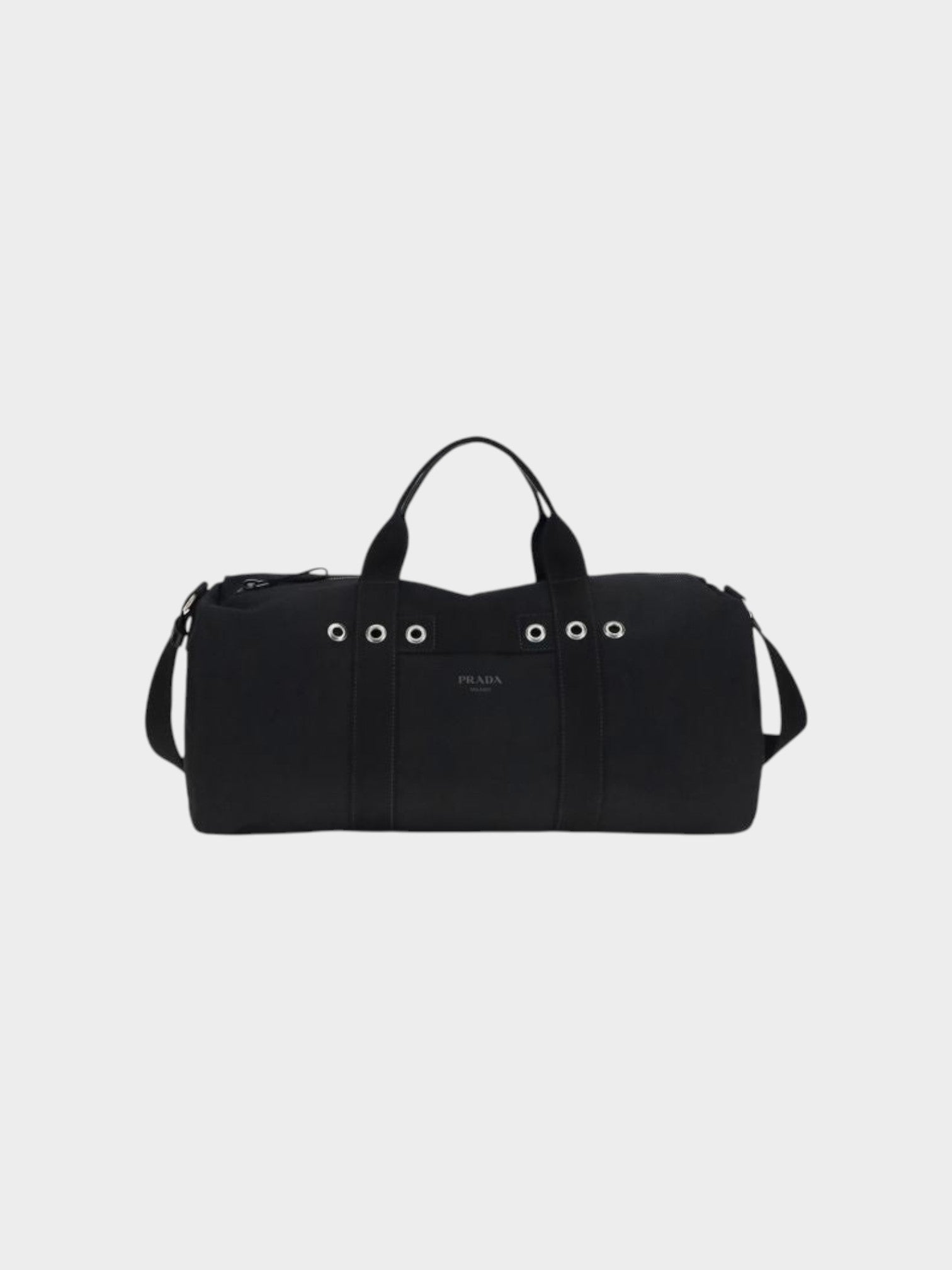 Prada Black Cotton Luggage And Travel