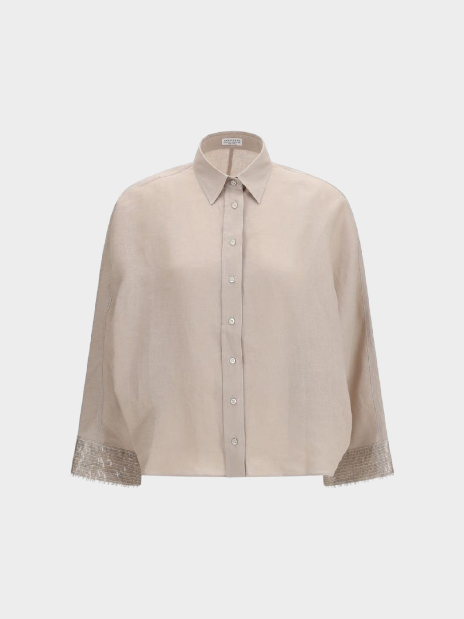 Brunello Cucinelli Beige Linen Shirt