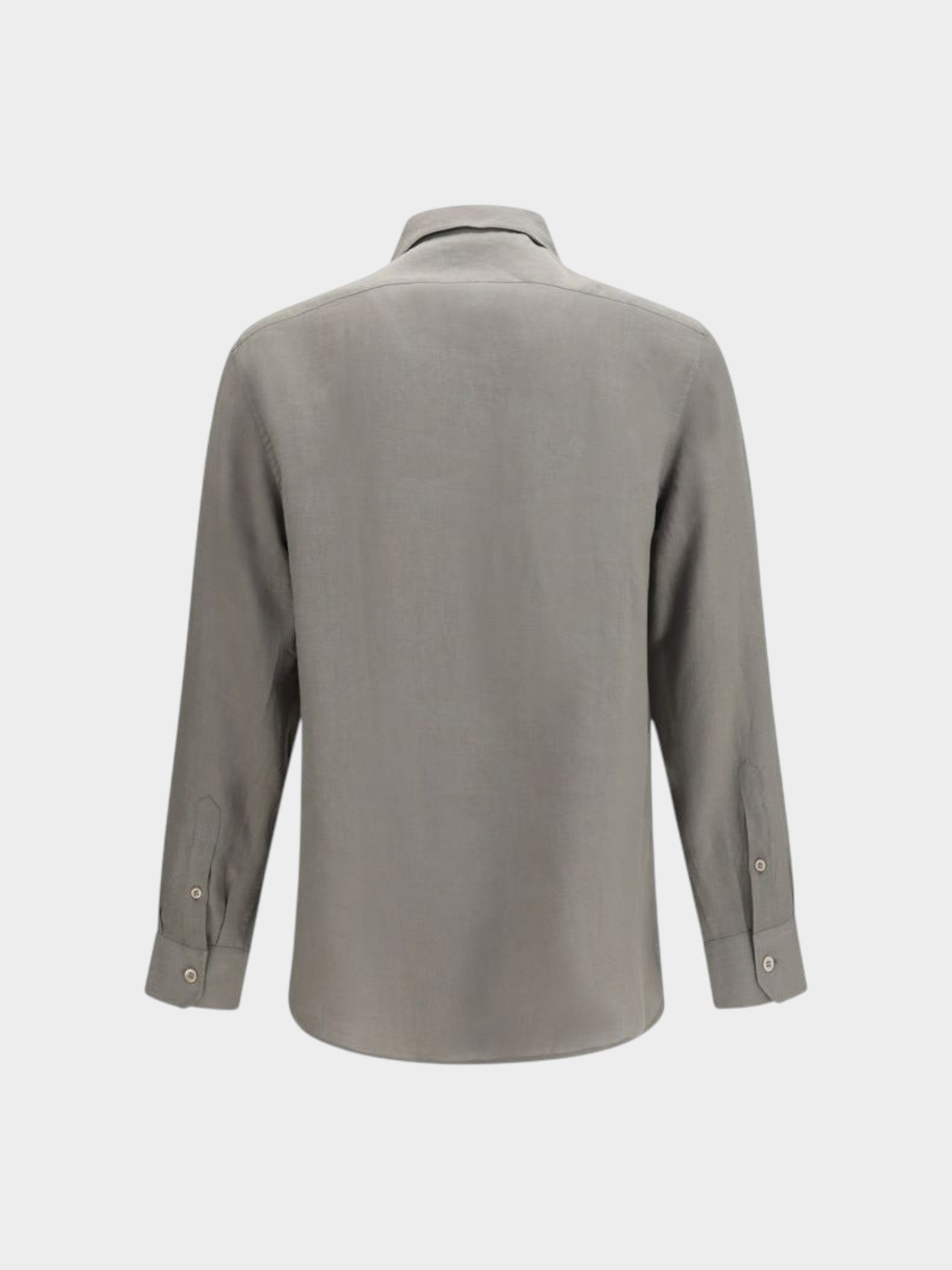 Brunello Cucinelli Bicolor Linen Dress Shirt-thumbmail-2