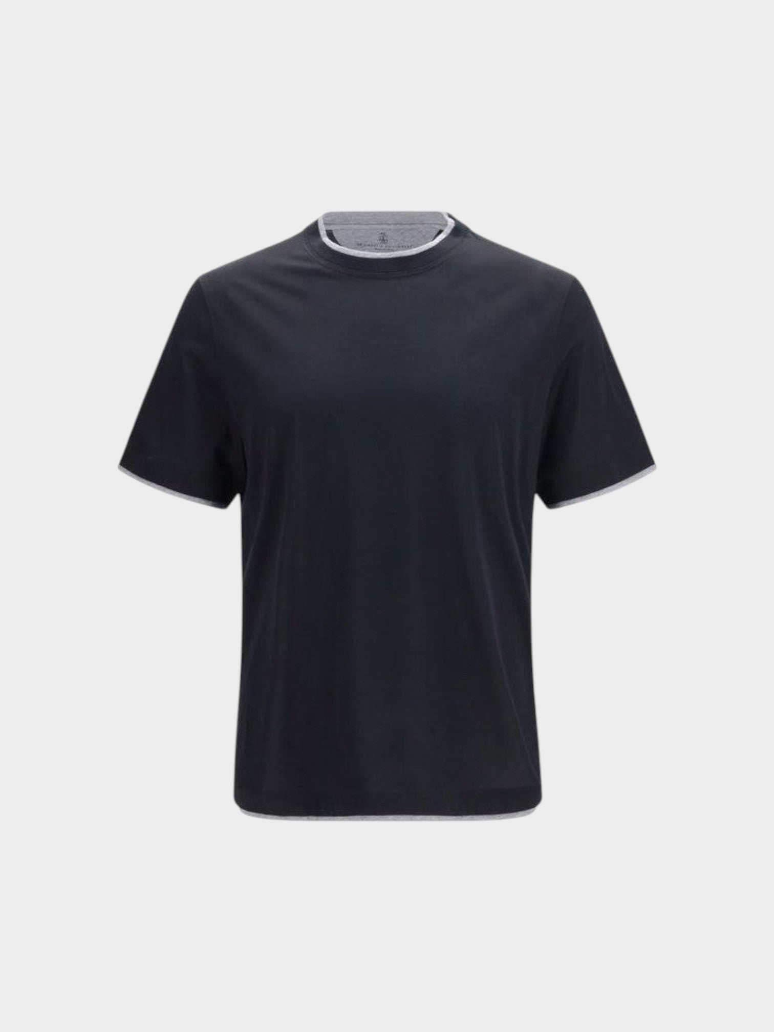 Brunello Cucinelli Black Silk T-Shirt