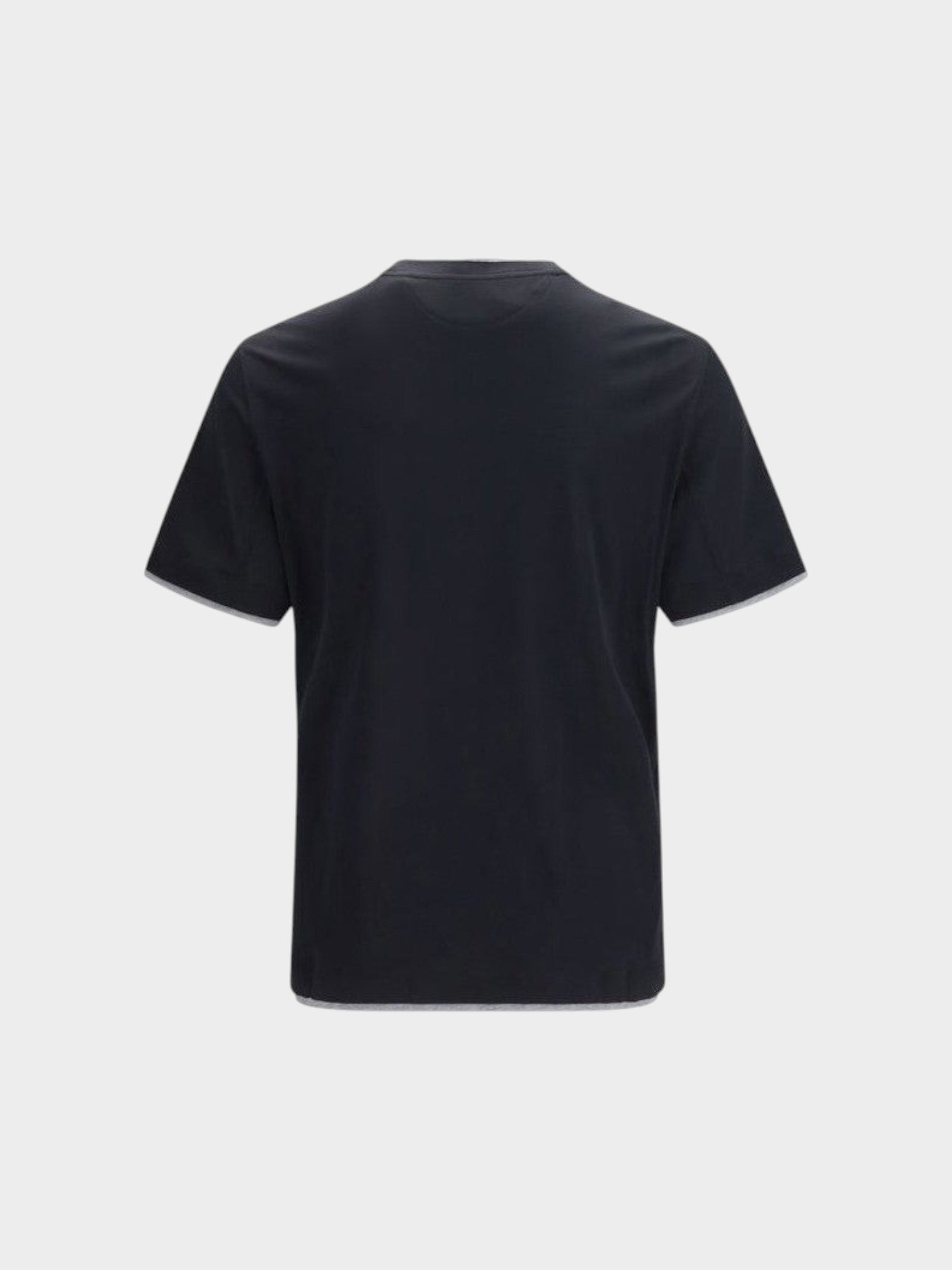 Brunello Cucinelli Black Silk T-Shirt-thumbmail-2