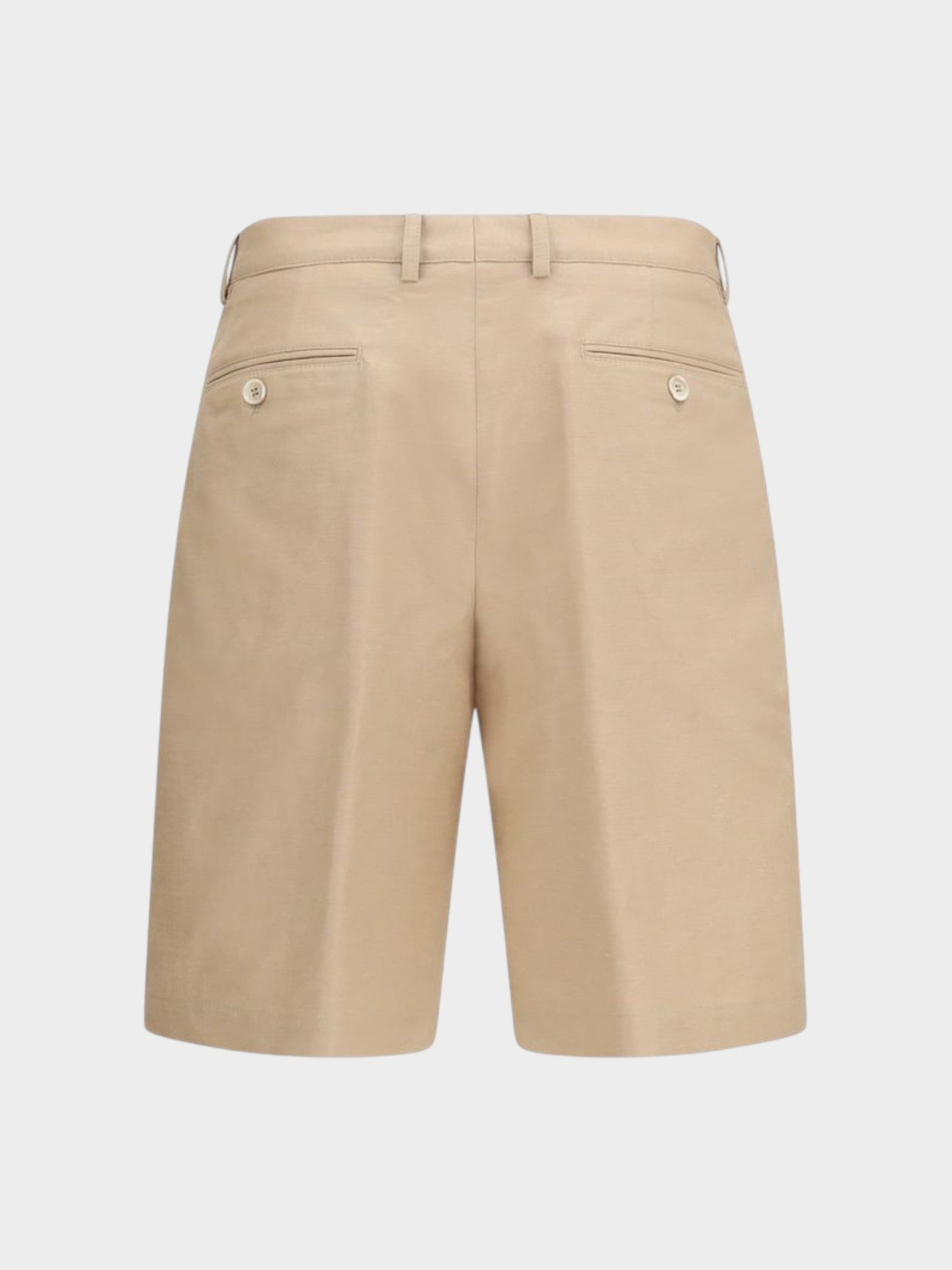 Brunello Cucinelli Beige Cotton Bermuda Shorts-thumbmail-2