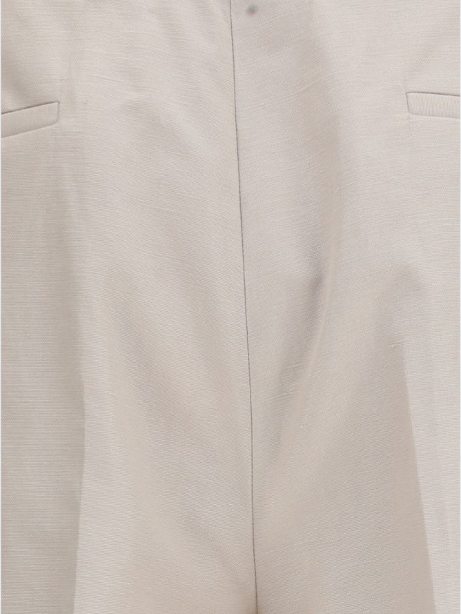Brunello Cucinelli Beige Cotton Dress Pants-thumbmail-3