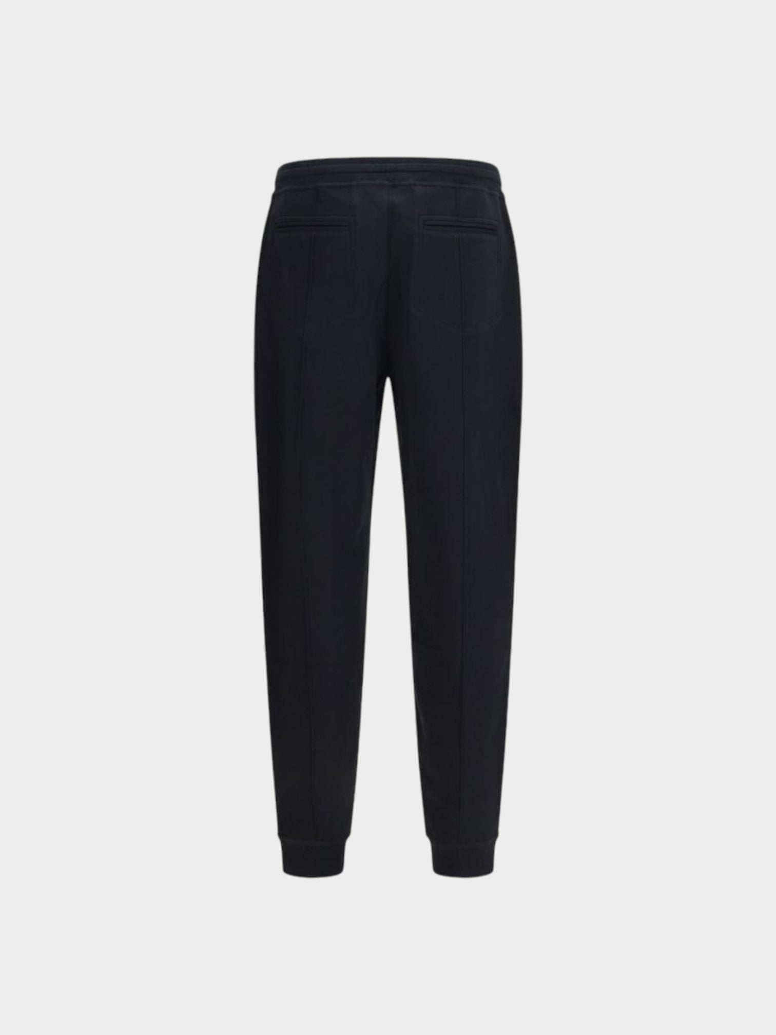 Brunello Cucinelli Black Cotton Joggers (Workout Pants)-thumbmail-2