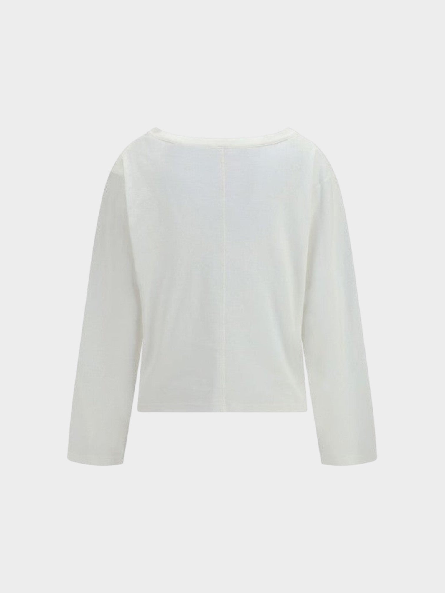 The Row White Cotton Long Sleeve T-Shirt-thumbmail-2