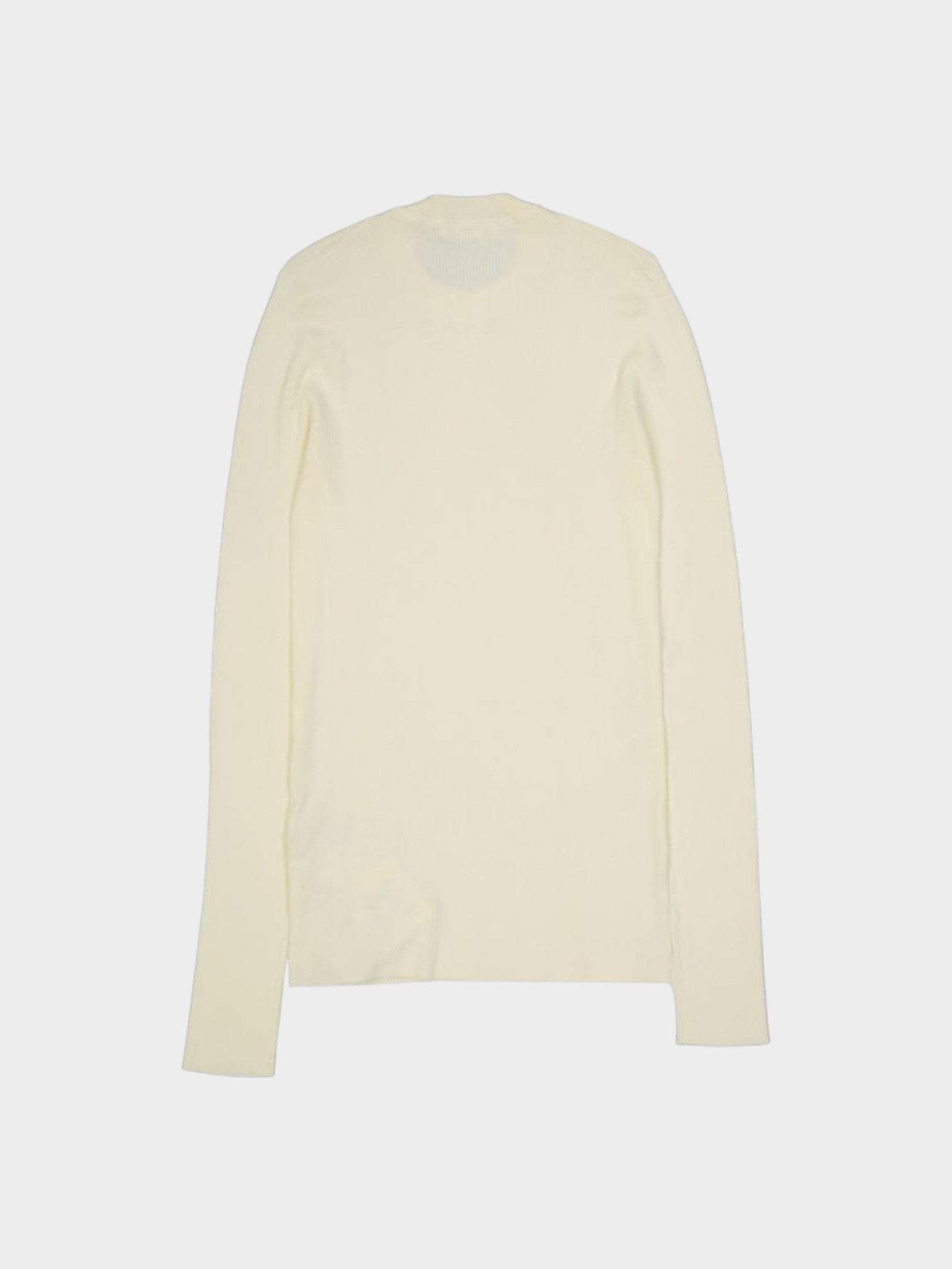 Jil Sander White Cotton Sweatshirt-thumbmail-2