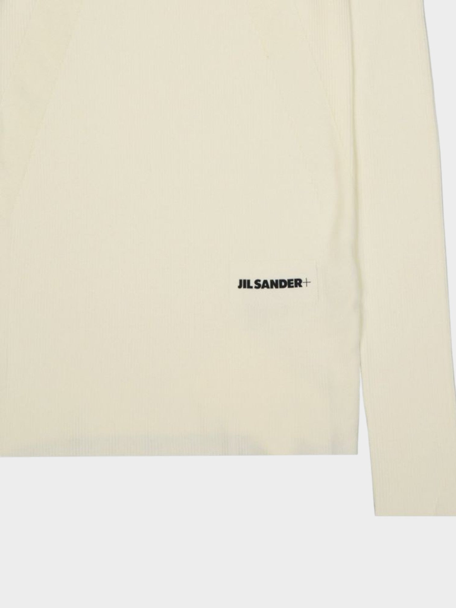 Jil Sander White Cotton Sweatshirt-thumbmail-3