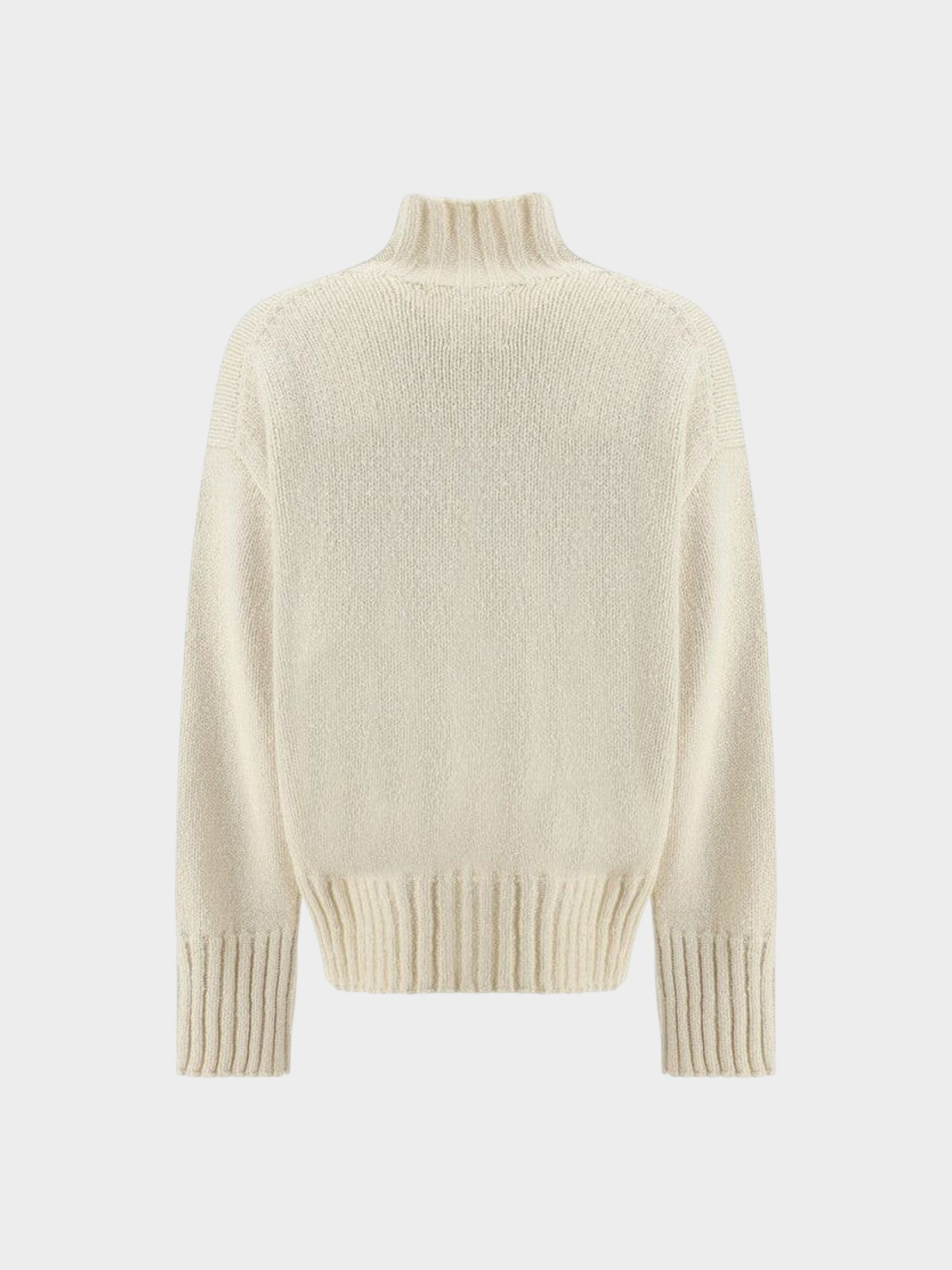 Jil Sander White Silk Sweatshirt-thumbmail-2