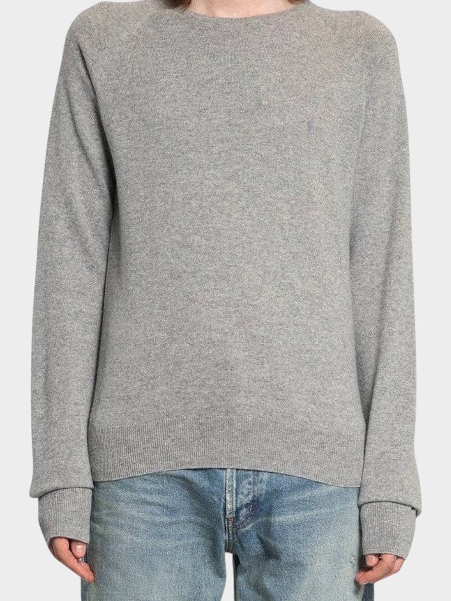 Saint Laurent Gray Cashmere Sweater-thumbmail-2