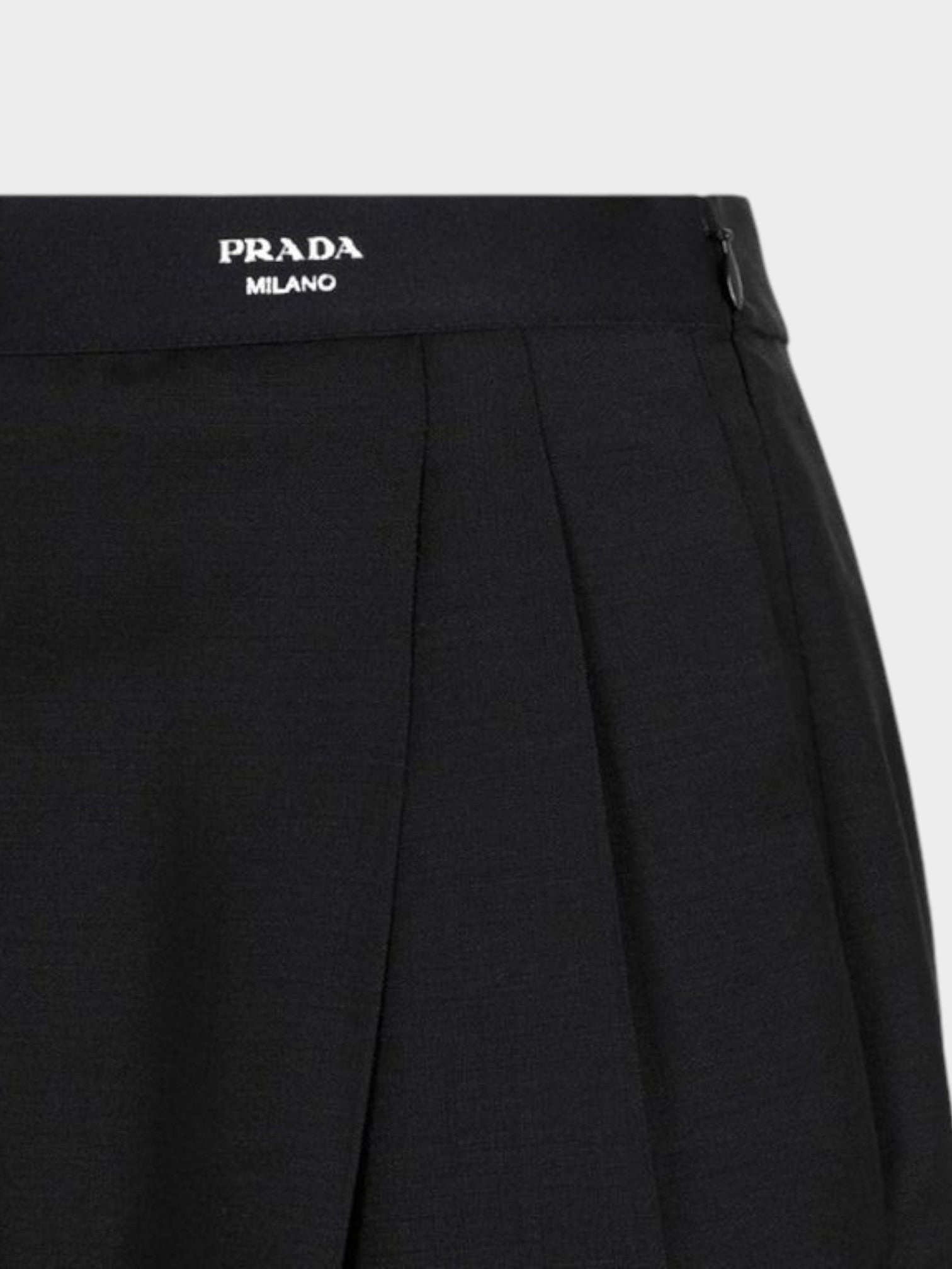 Prada Black Mohair Casual Pants-thumbmail-3