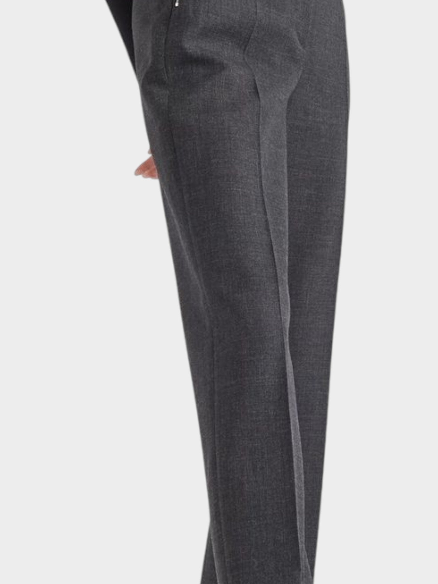 Prada Gray Virgin Wool Pants-thumbmail-2