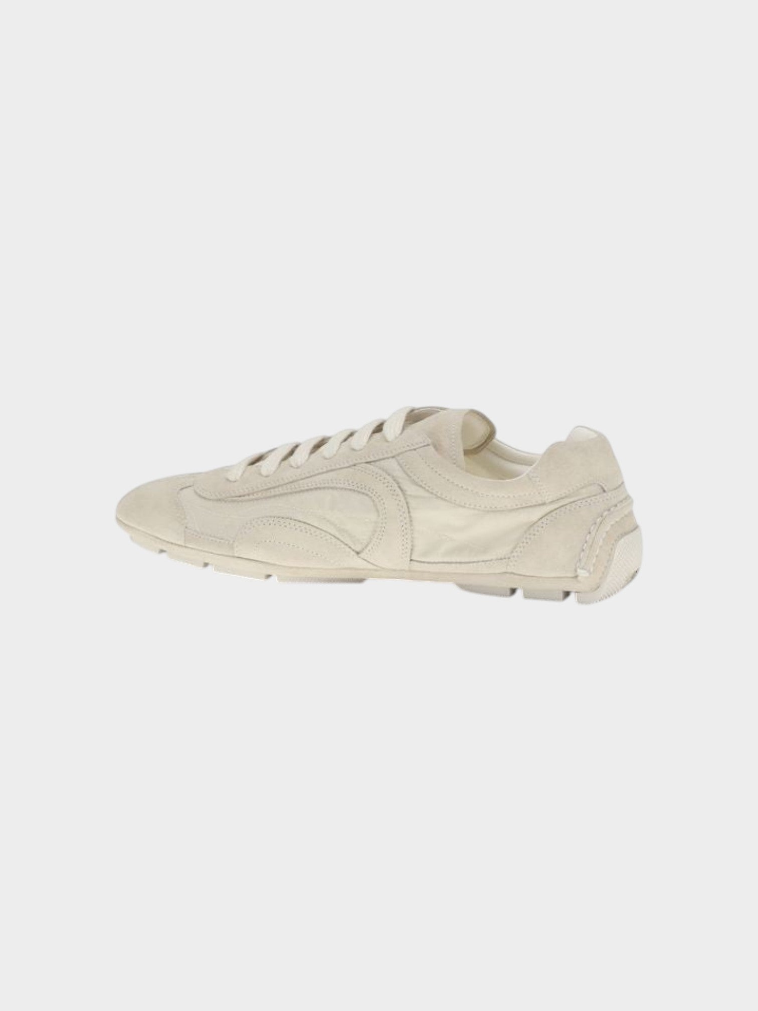 Prada Beige Calf Leather Bos Taurus Sneakers-thumbmail-3