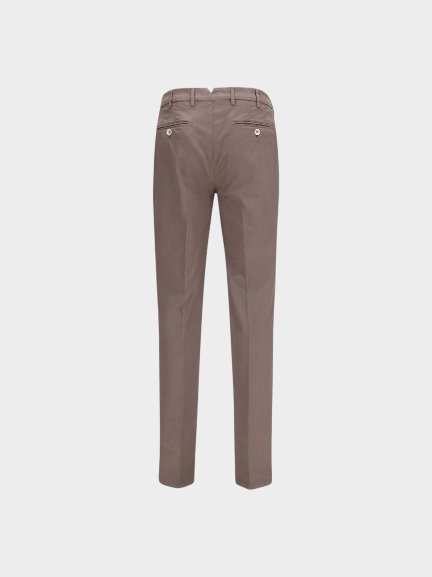 Brunello Cucinelli Brown Cotton Casual Pants-thumbmail-2