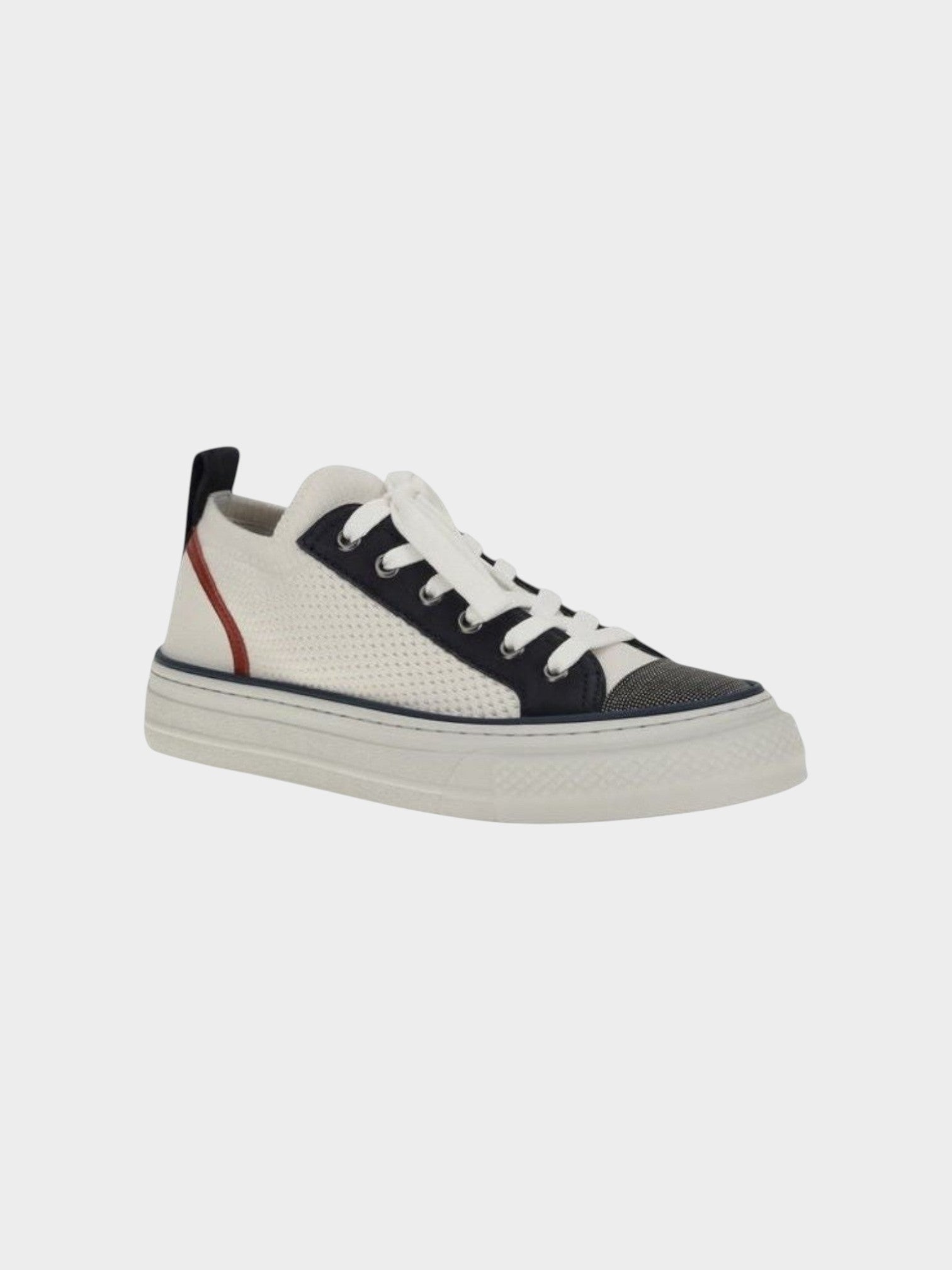 Brunello Cucinelli Multicolor Cotton Low Top Sneakers-thumbmail-2