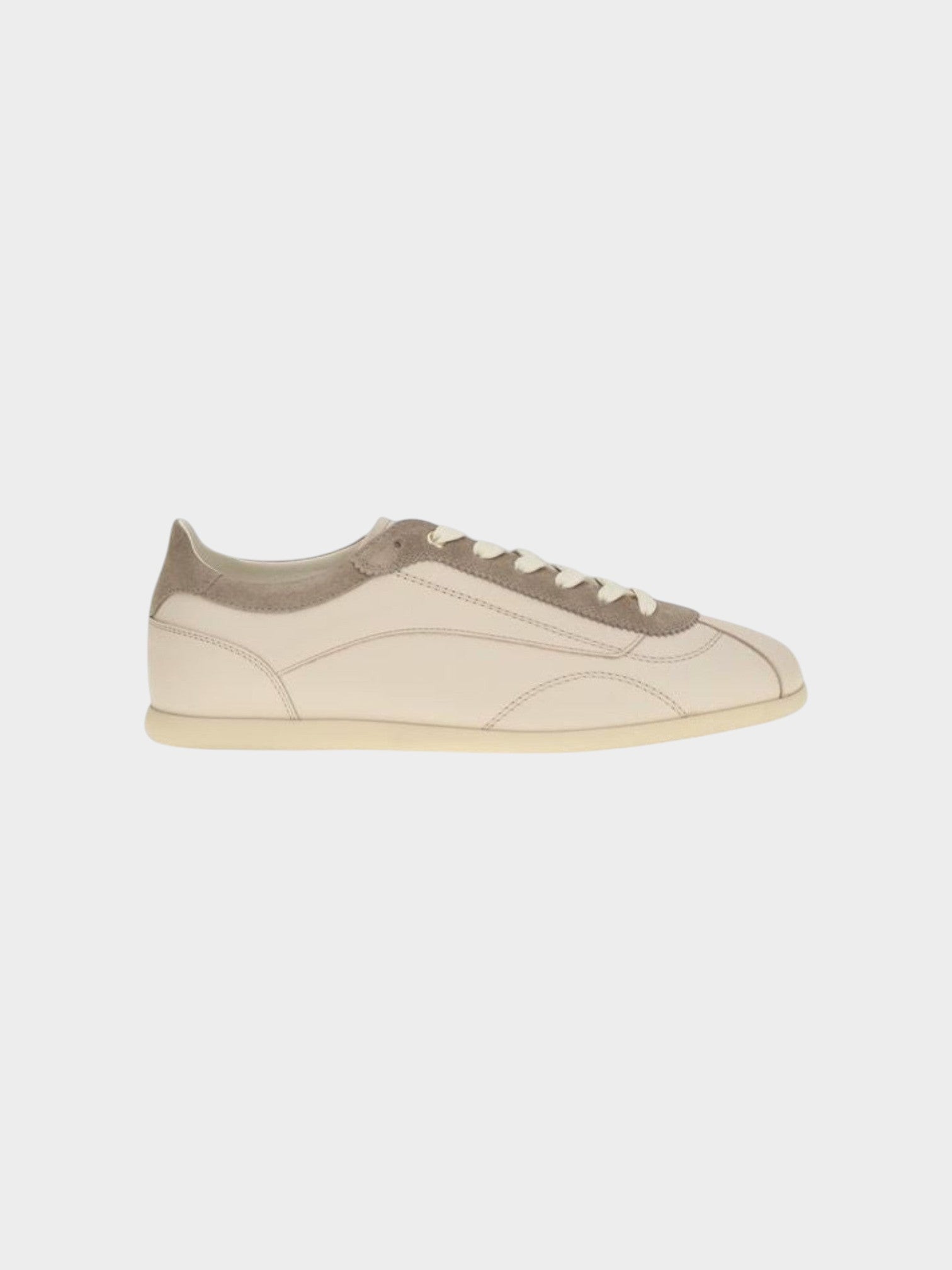 Brunello Cucinelli Beige Leather Low Top Sneakers