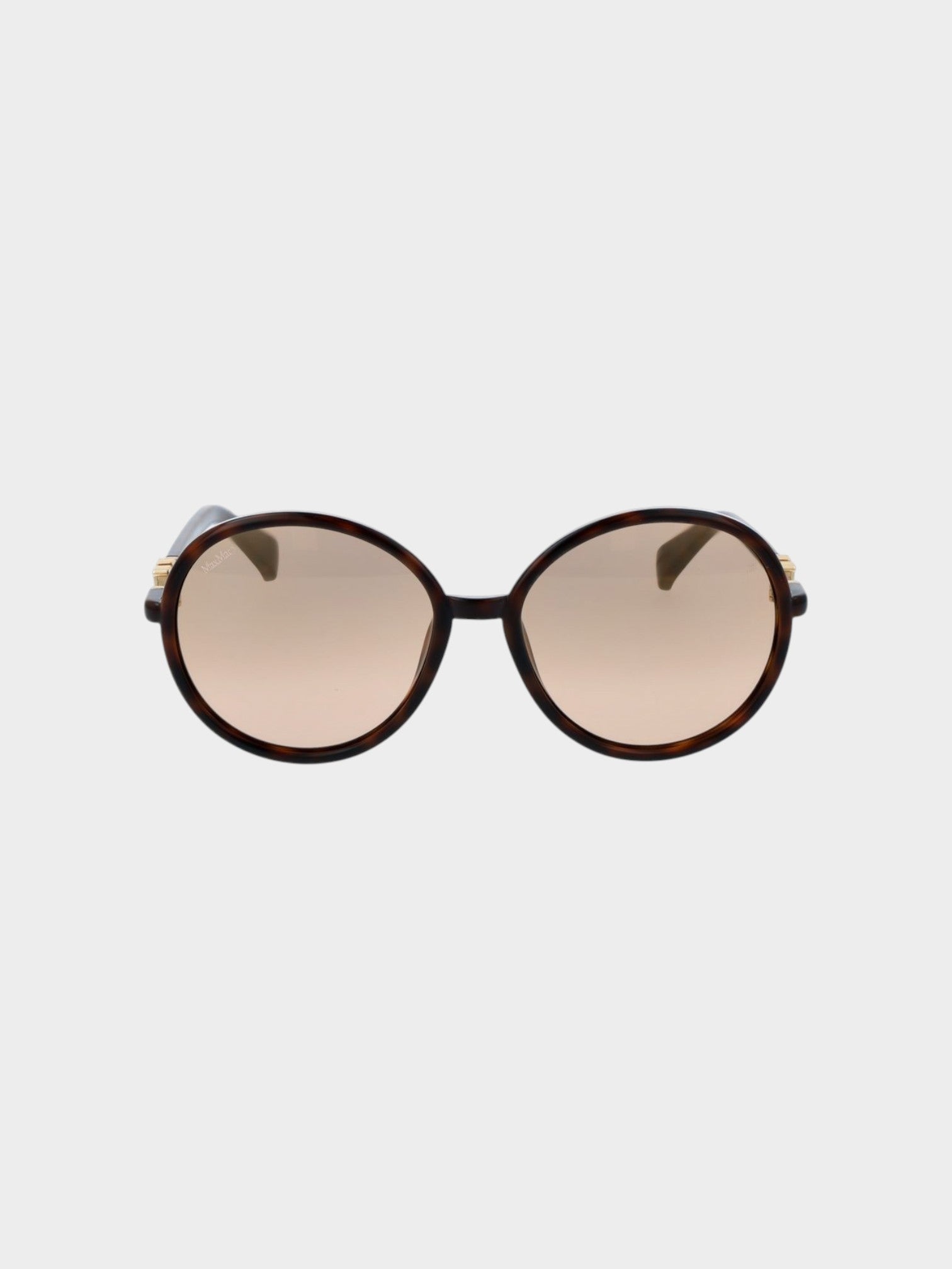 Max Mara Brown Stainless Steel Sunglasses-thumbmail-2