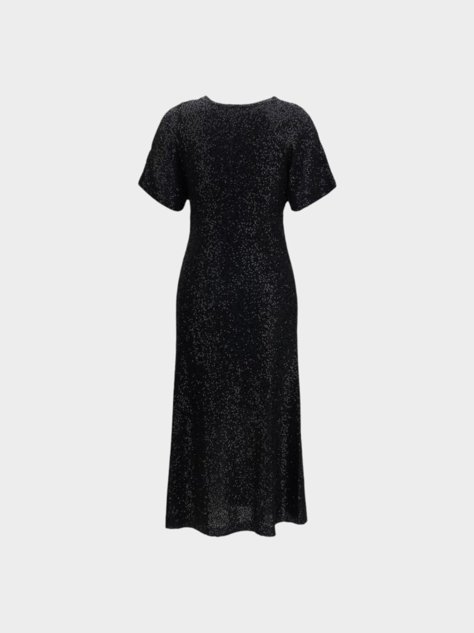 Brunello Cucinelli Black Linen Cocktail Dress-thumbmail-2