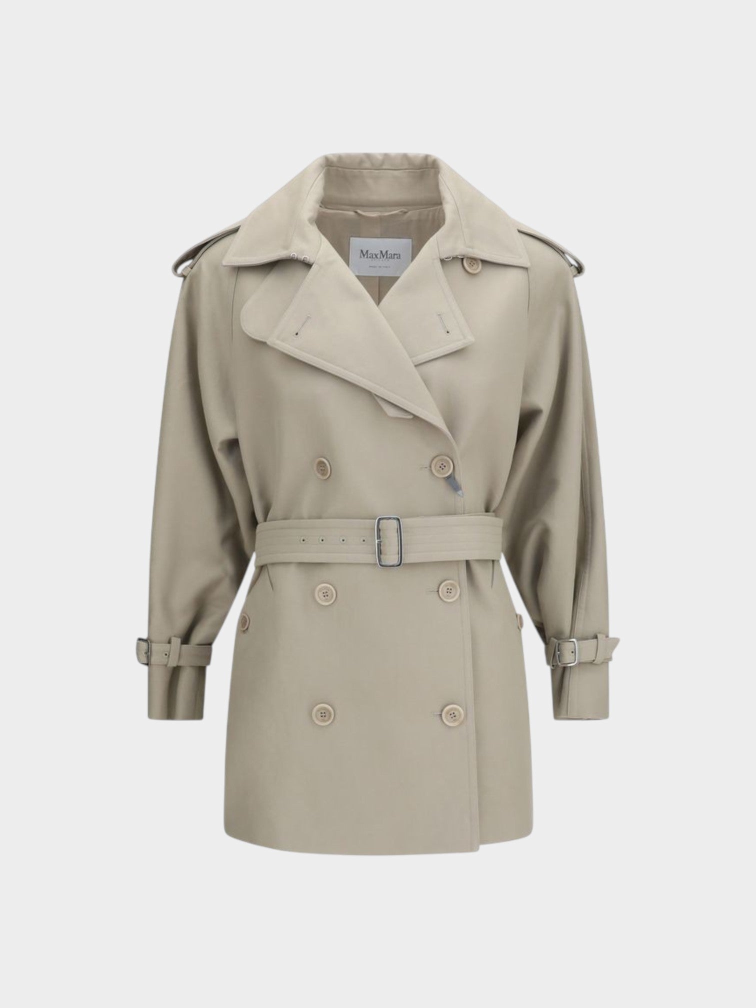 Max Mara Beige Cotton Trench Coat