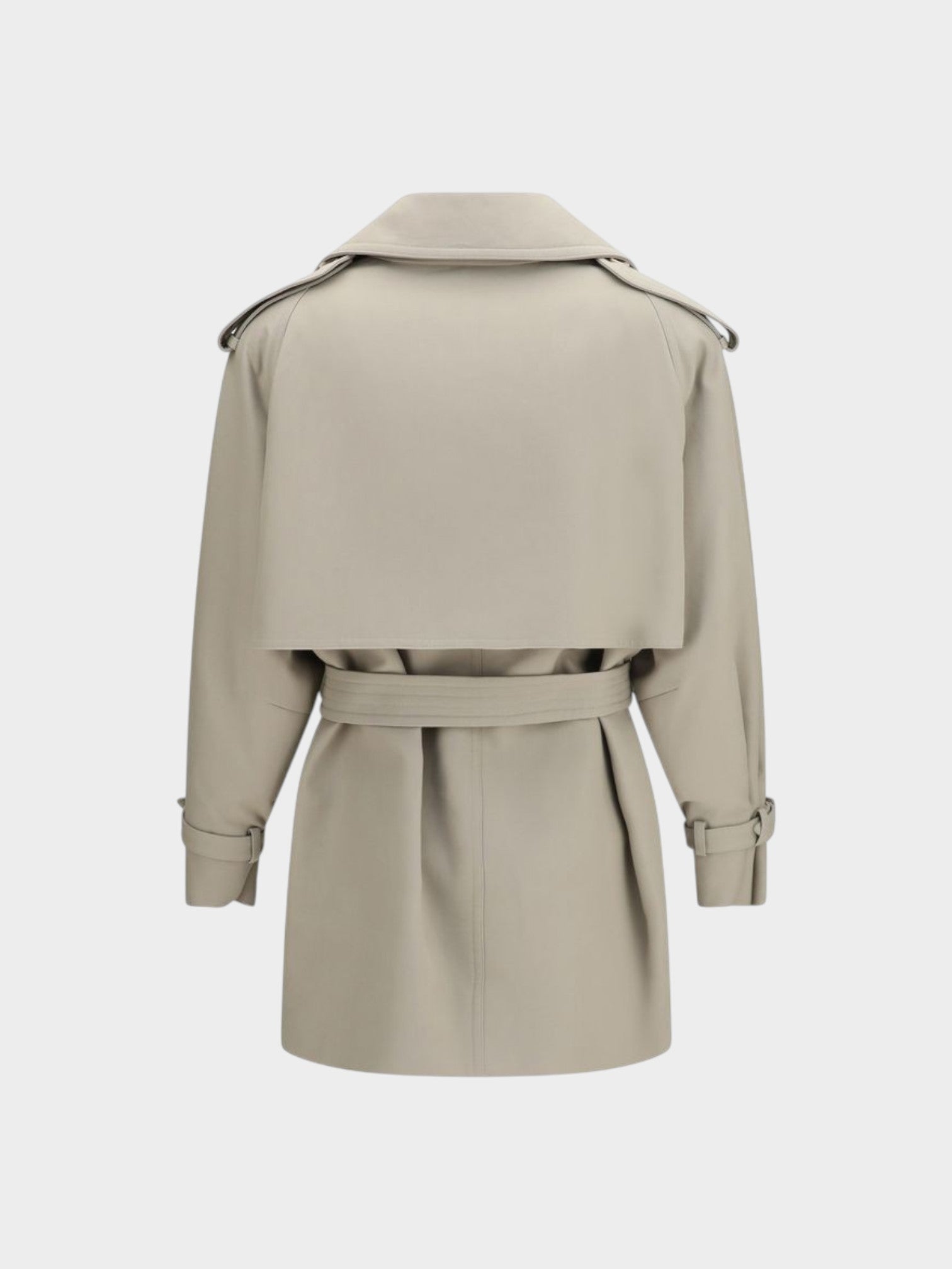 Max Mara Beige Cotton Trench Coat-thumbmail-2