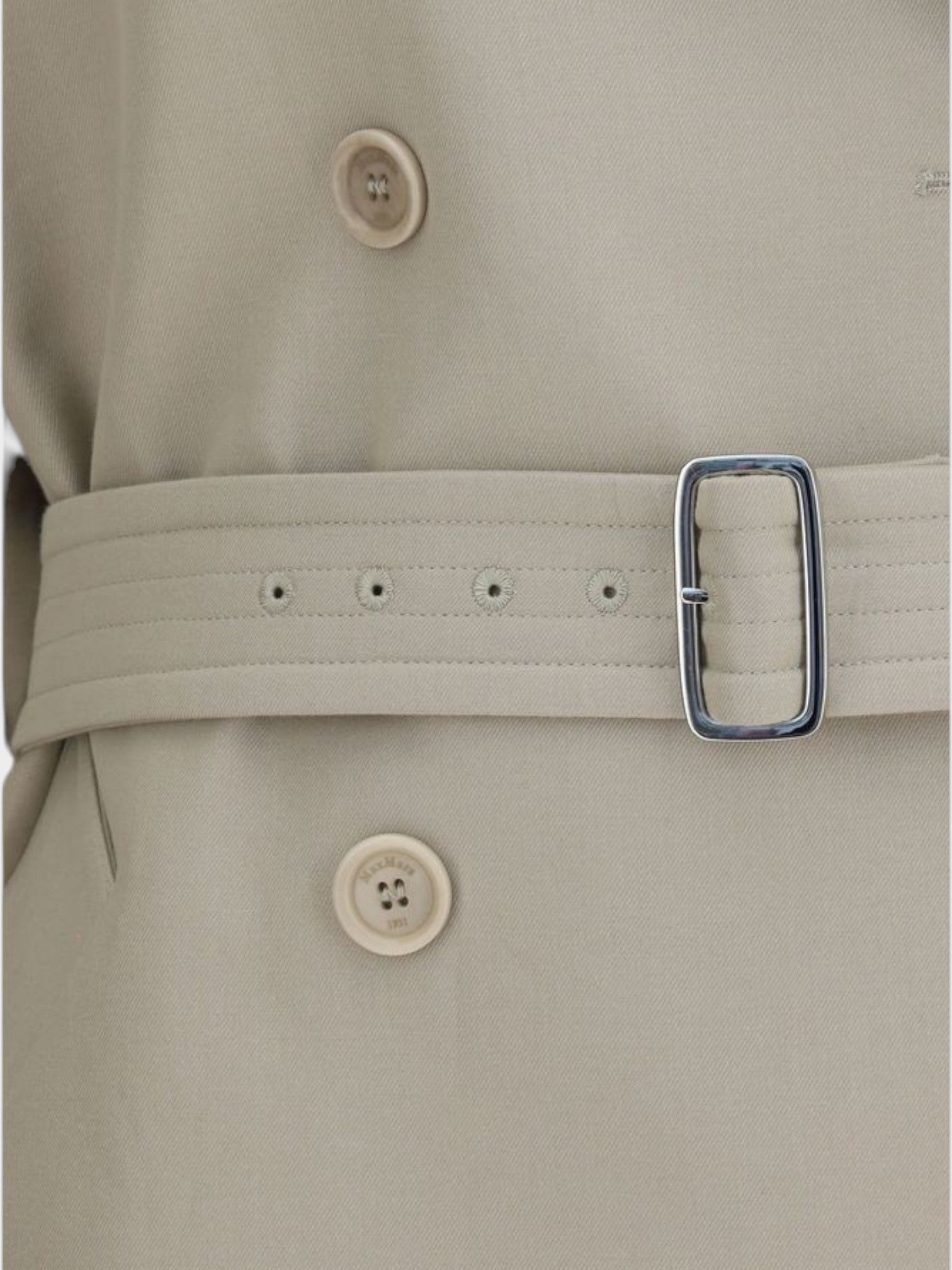 Max Mara Beige Cotton Trench Coat-thumbmail-3