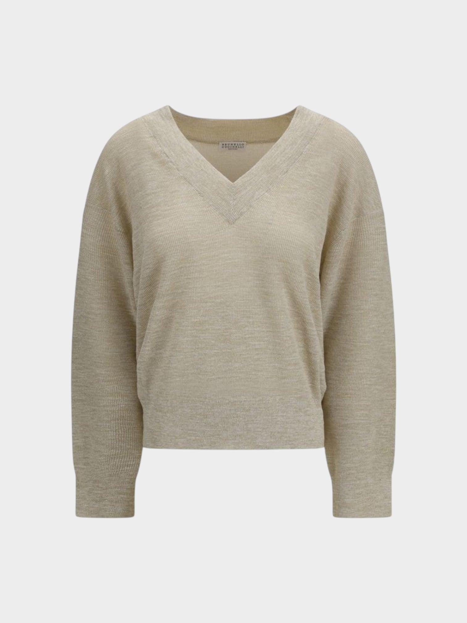 Brunello Cucinelli Beige Linen Sweatshirt