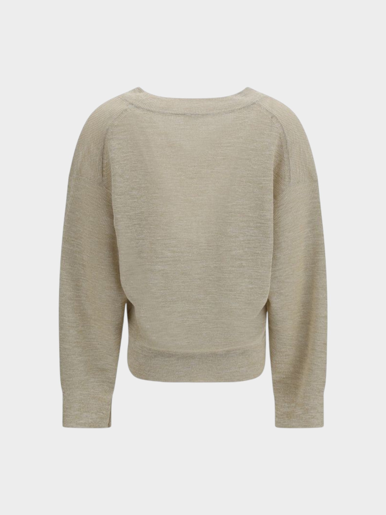 Brunello Cucinelli Beige Linen Sweatshirt-thumbmail-2