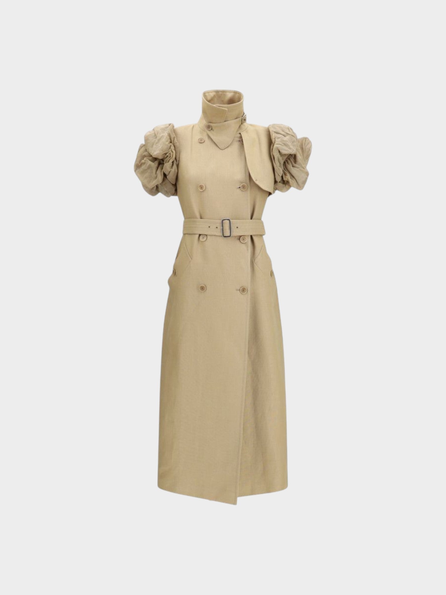 Max Mara Beige Linen Sleveless Jacket-thumbmail-1