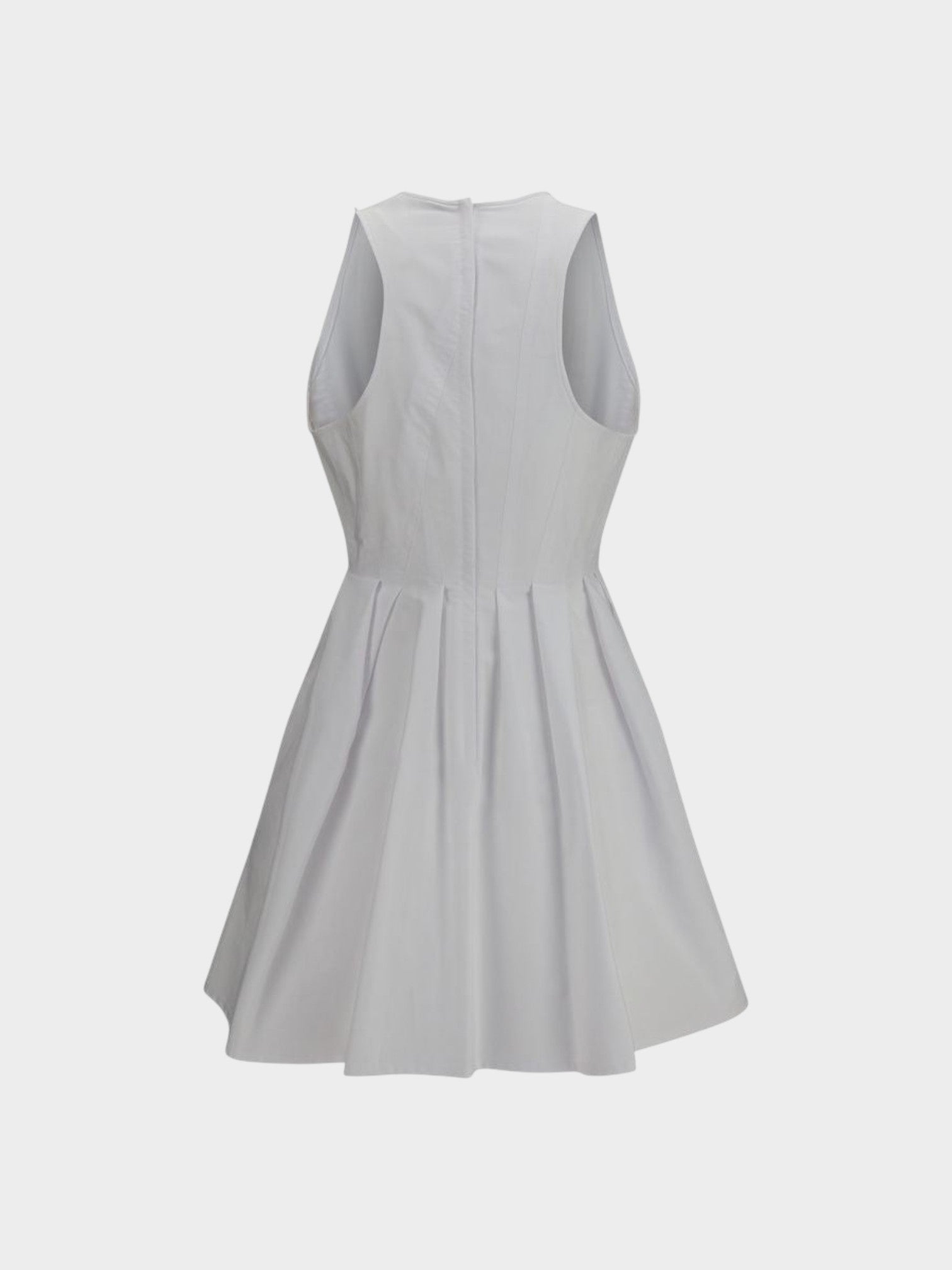 Max Mara White Cotton Casual Dress-thumbmail-2