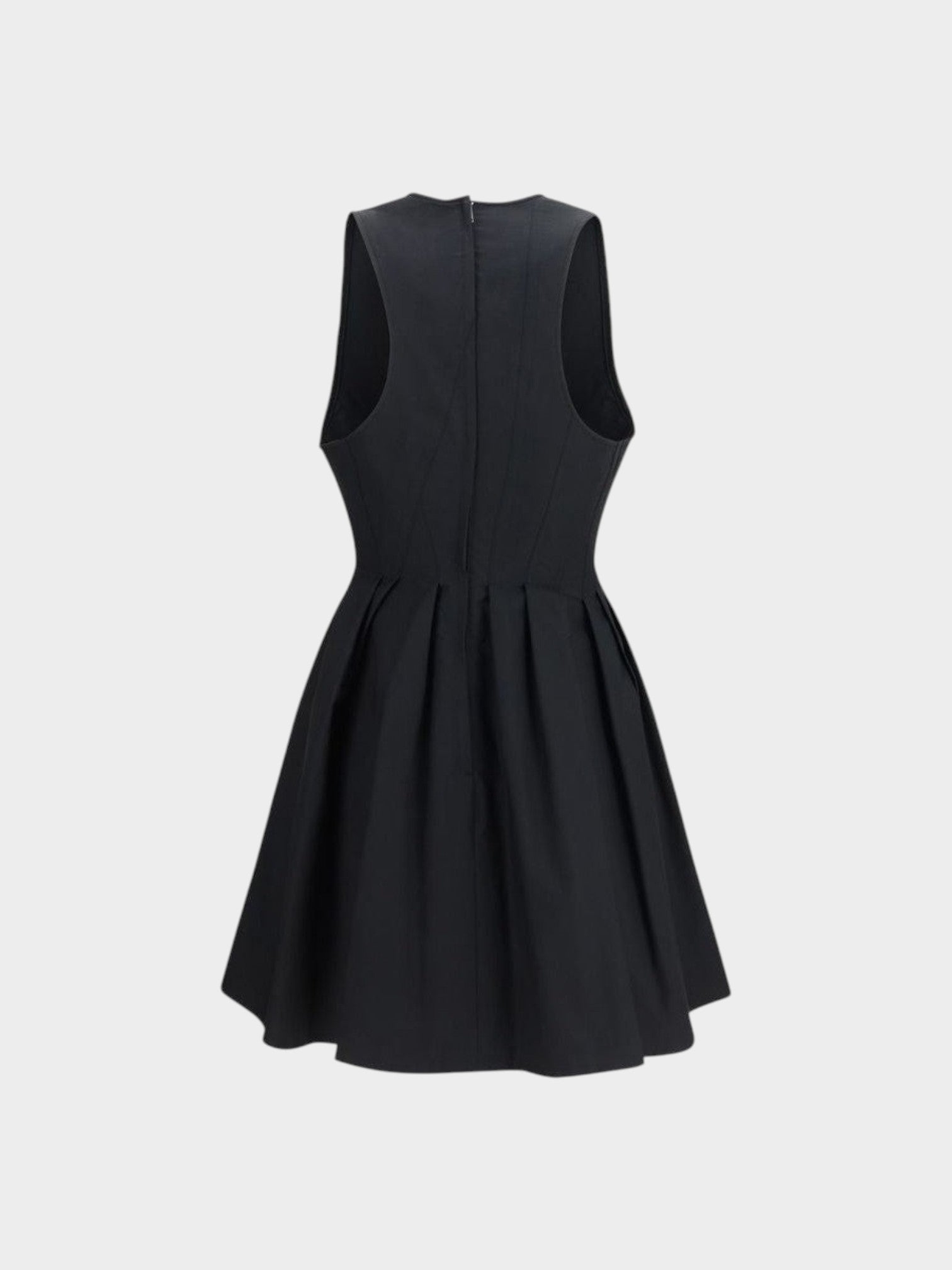 Max Mara Black Cotton Casual Dress-thumbmail-2