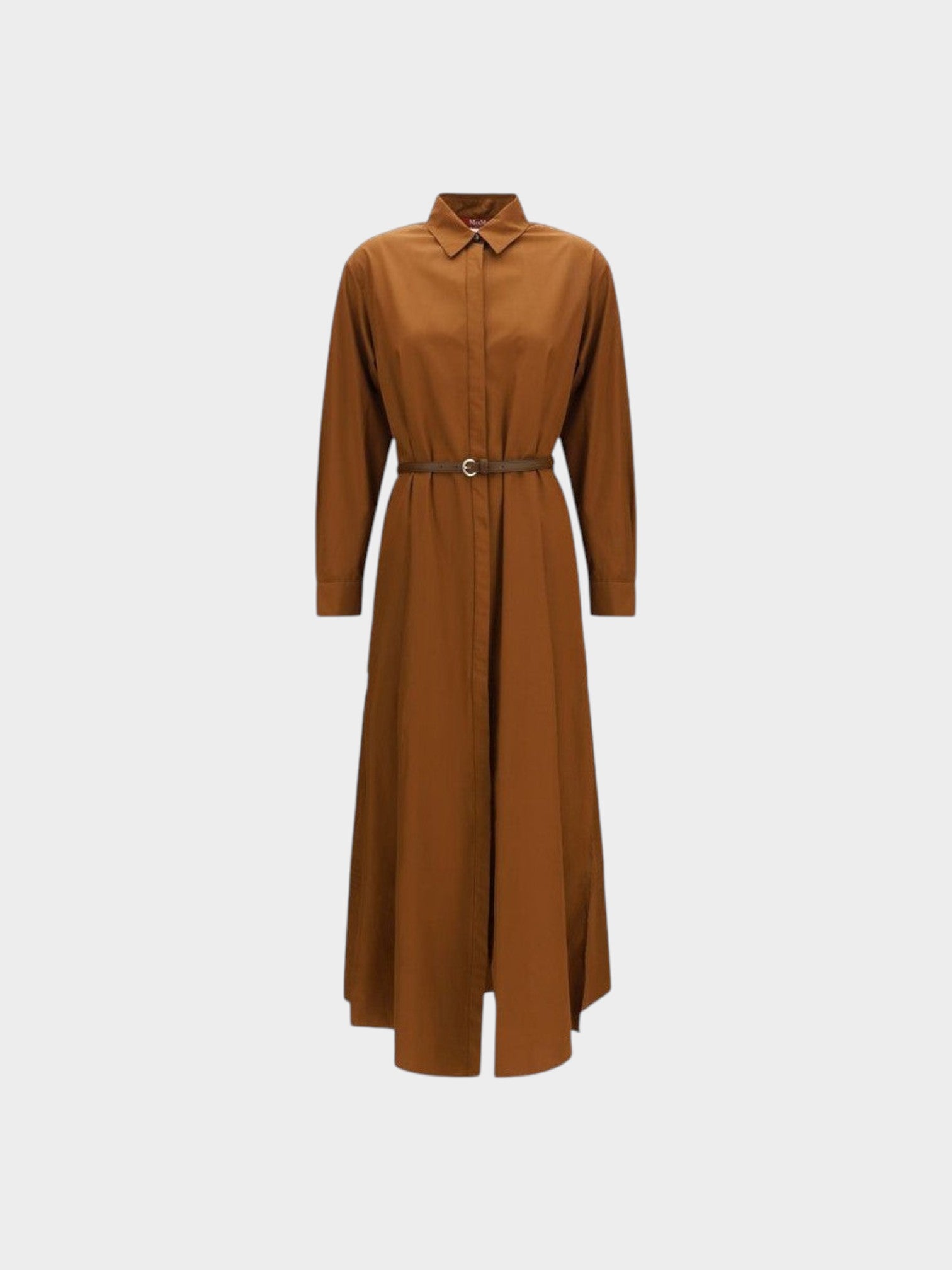 Max Mara Brown Cotton Casual Dress
