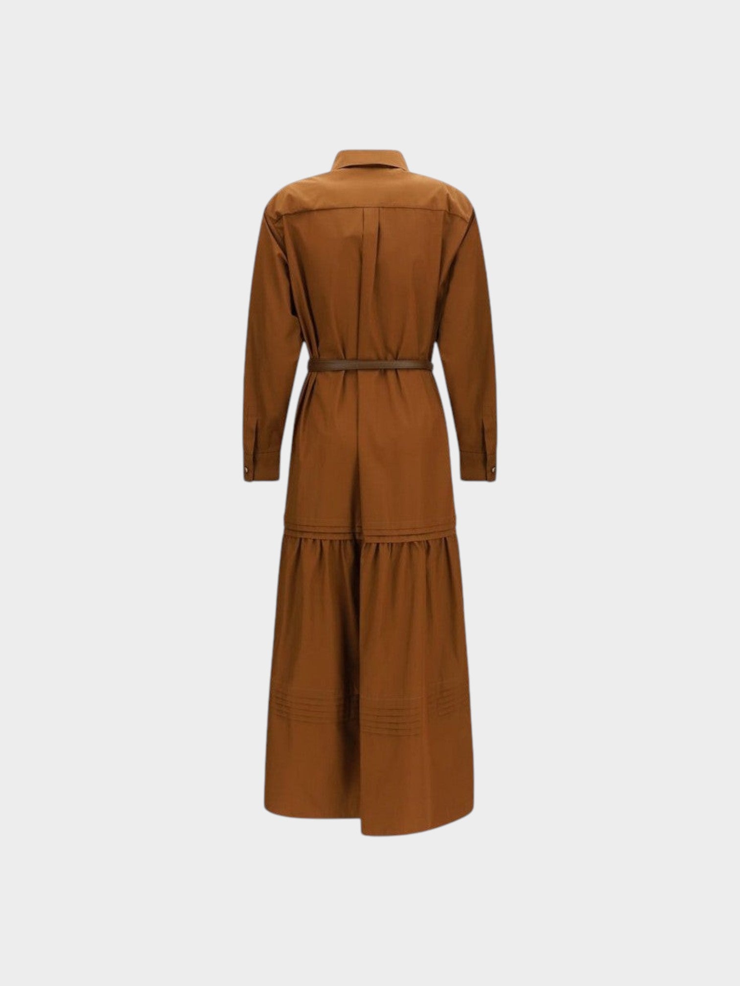Max Mara Brown Cotton Casual Dress-thumbmail-2