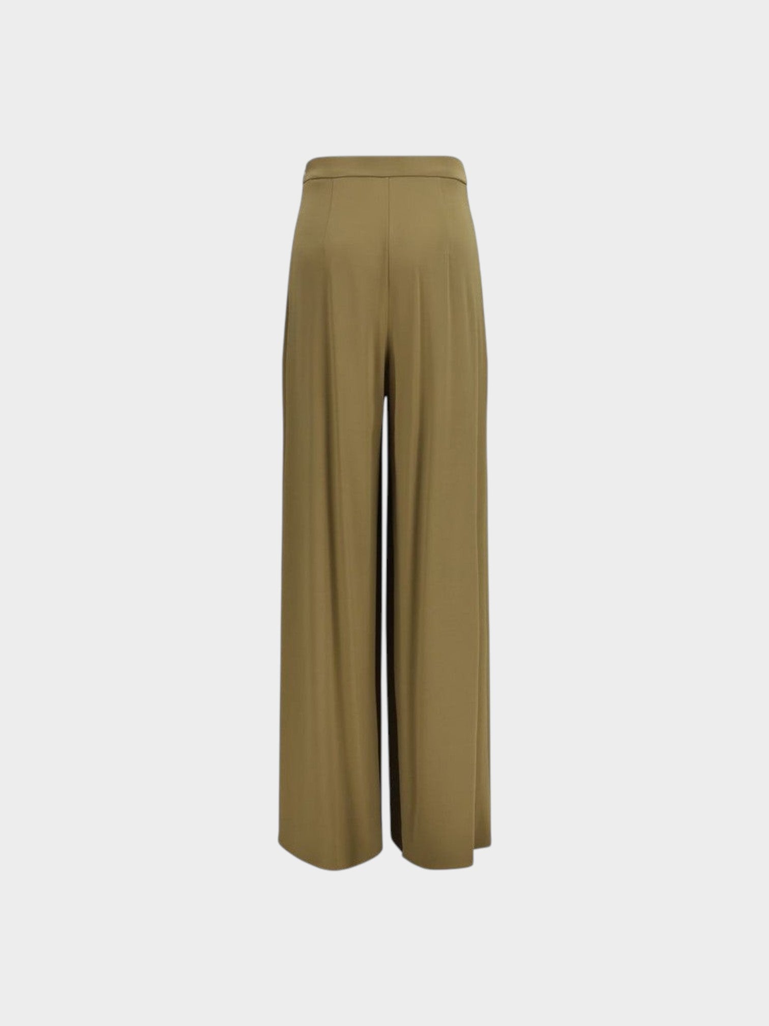 Max Mara Pure Bicolor Viscose Casual Pants-thumbmail-2