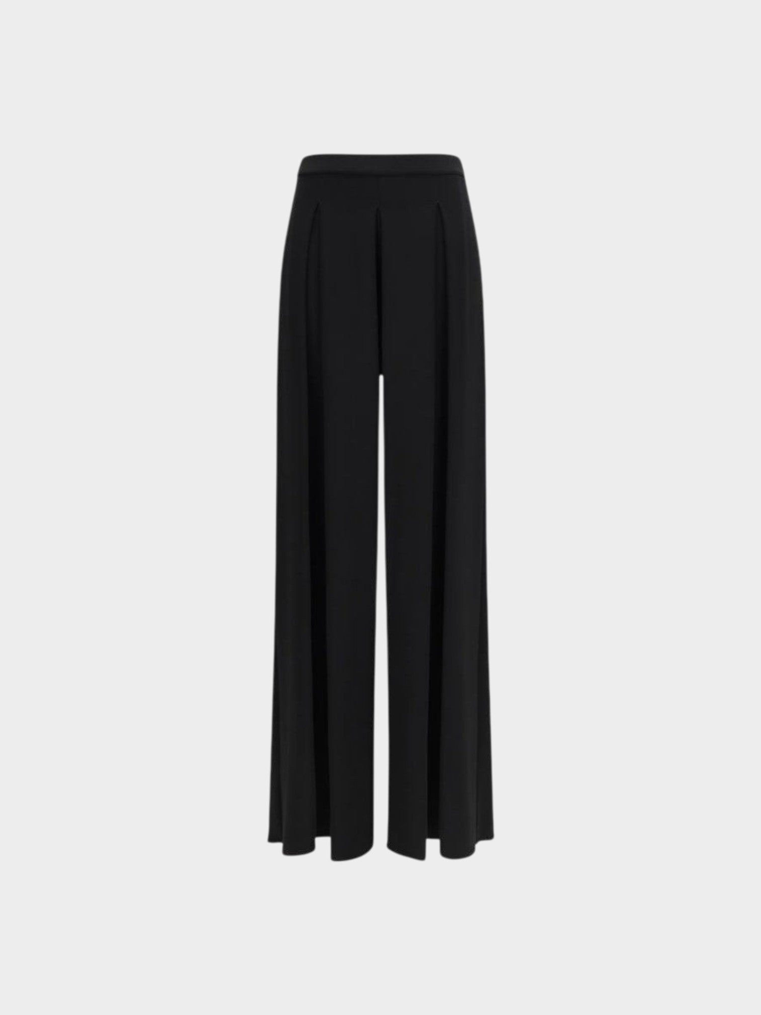 Max Mara Pure Black Viscose Casual Pants