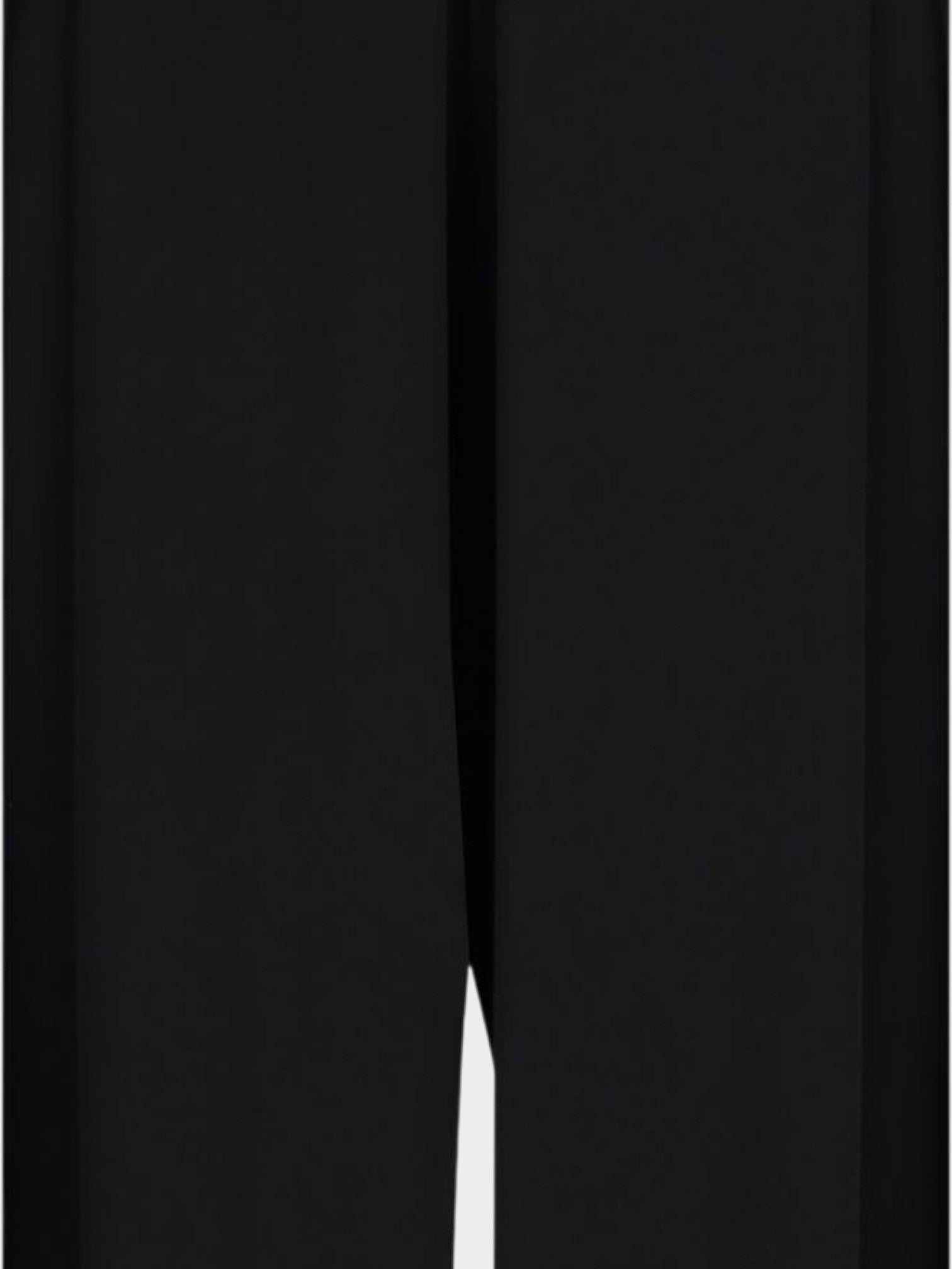 Max Mara Pure Black Viscose Casual Pants-thumbmail-3
