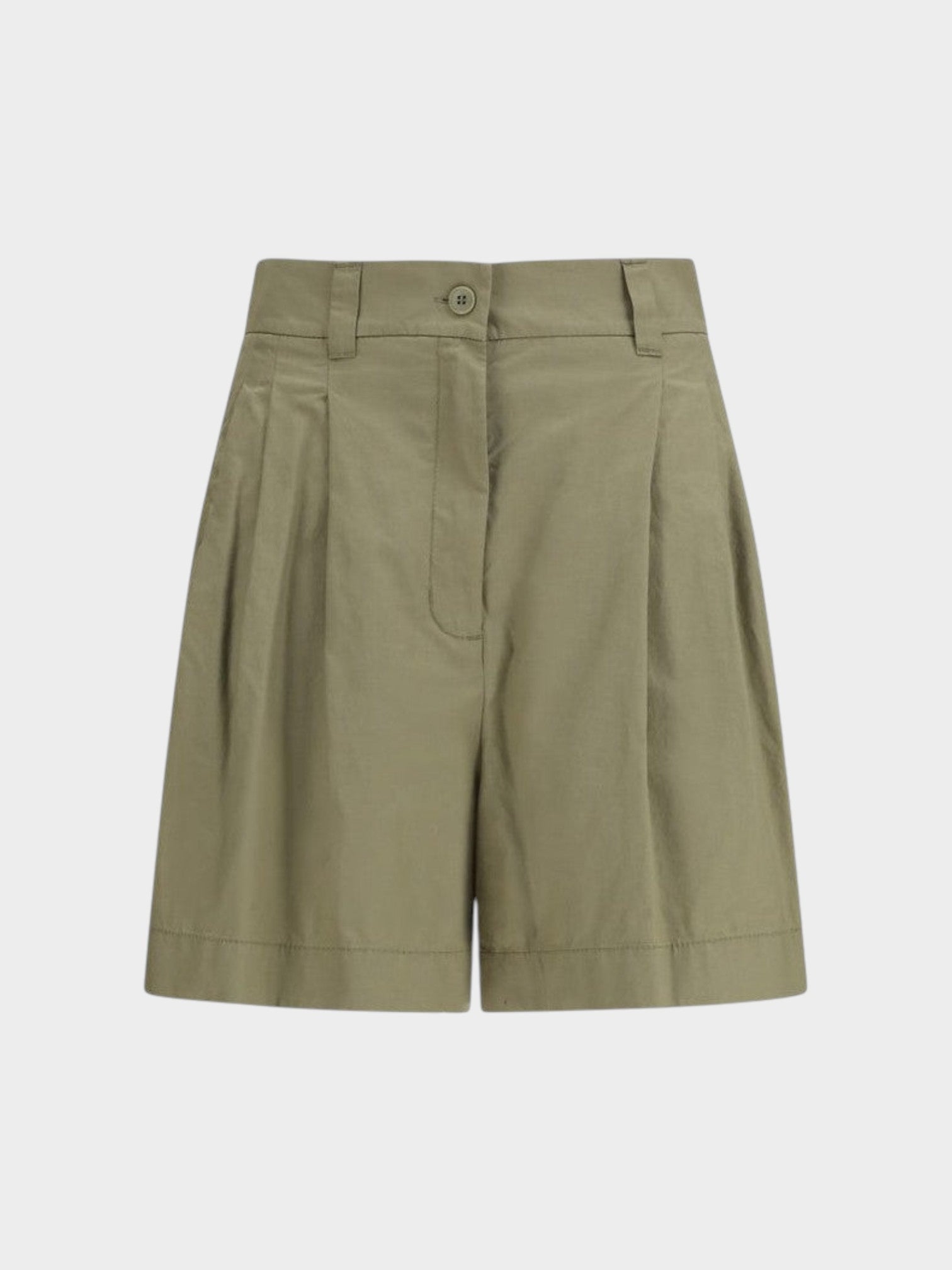 Max Mara Bicolor Cotton Bermuda Shorts