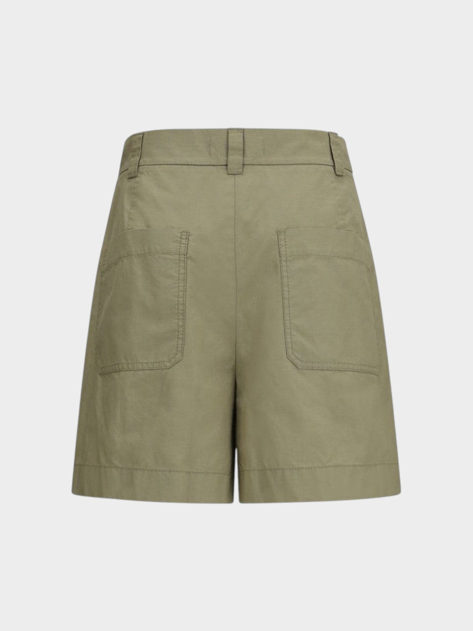 Max Mara Bicolor Cotton Bermuda Shorts-thumbmail-2