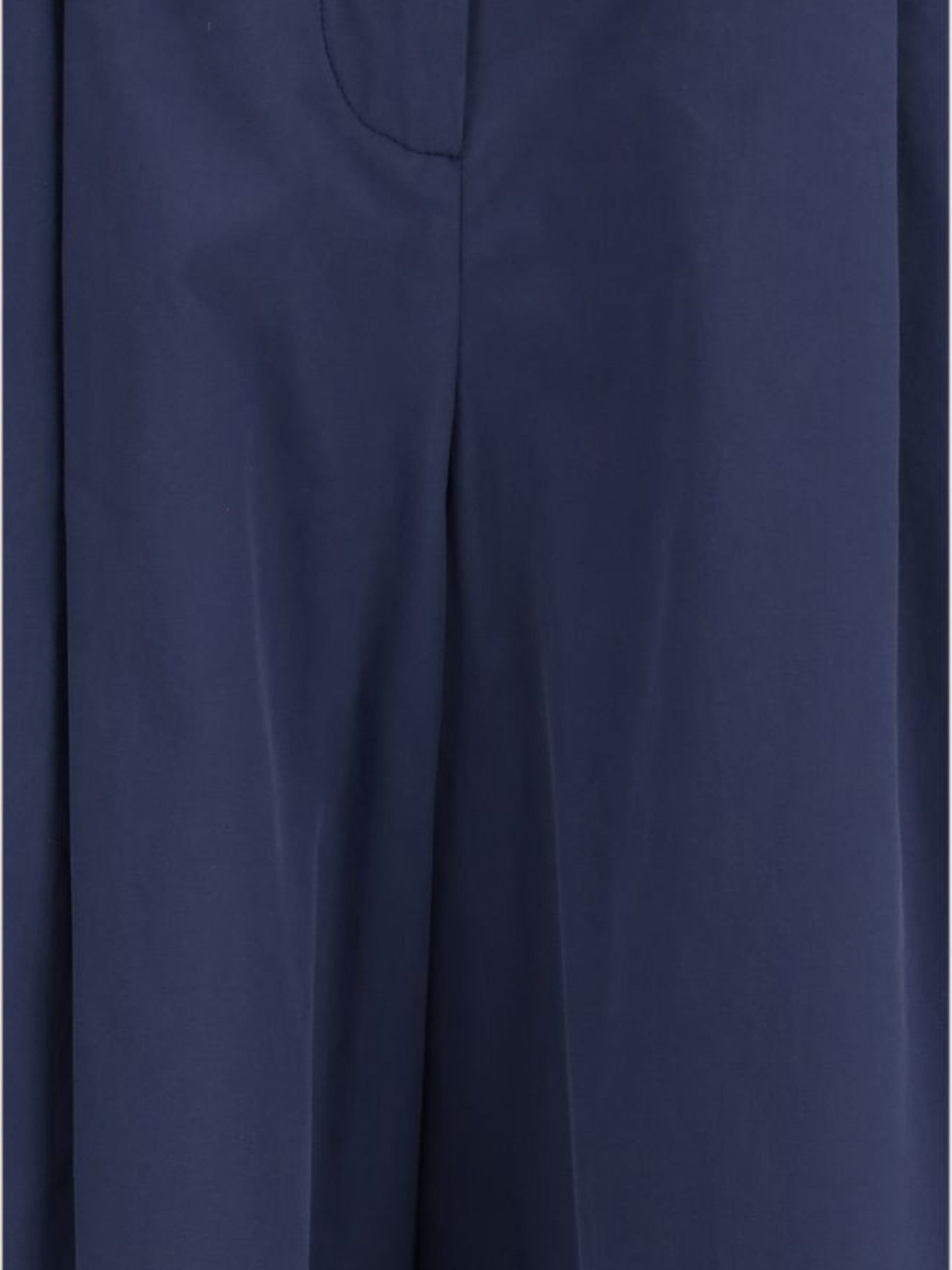 Max Mara Blue Cotton Casual Pants-thumbmail-3