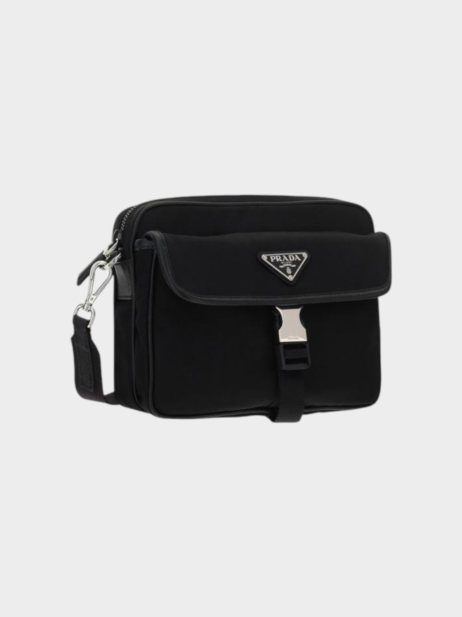 Prada Black Recycled Polyamide Shoulder Bag-thumbmail-2